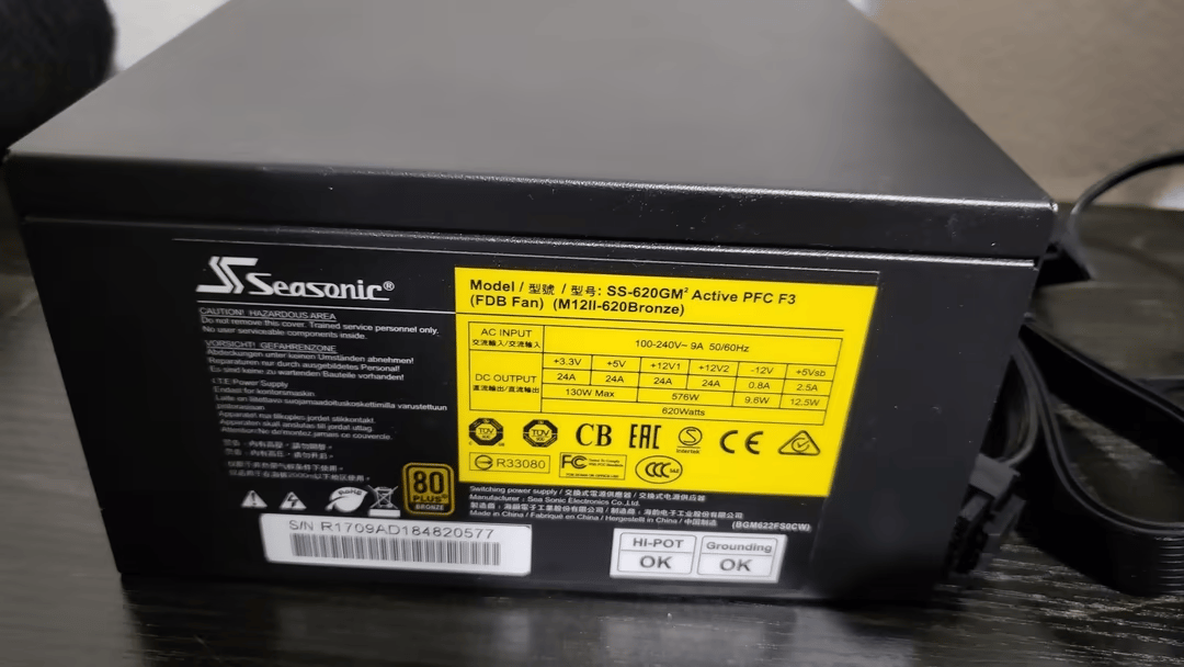 SeaSonic M12II 620 W 80+ Bronze ATX Modular Power Supply