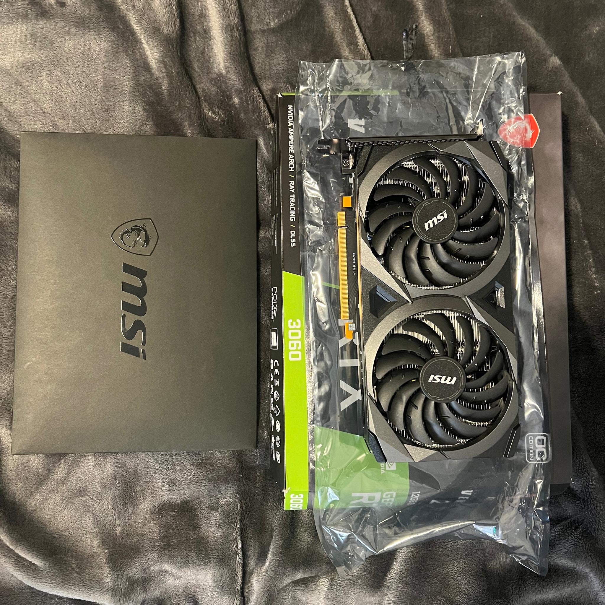 Geforce RTX 3060 Ventus 2x 12G OC- Used in excellent condition