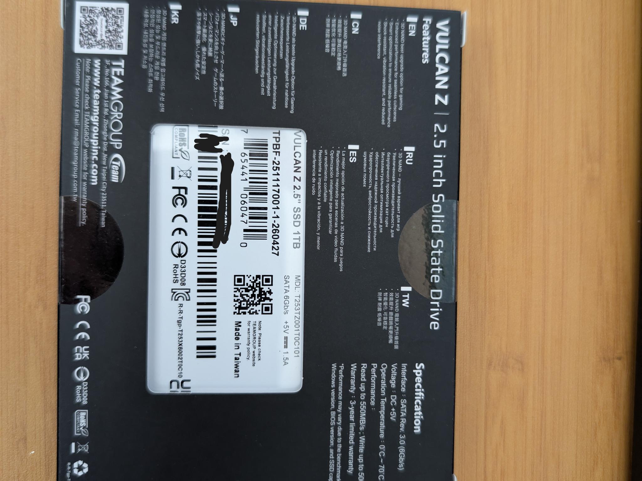 TEAMGROUP T-Force Vulcan Z 1TB - Image 4