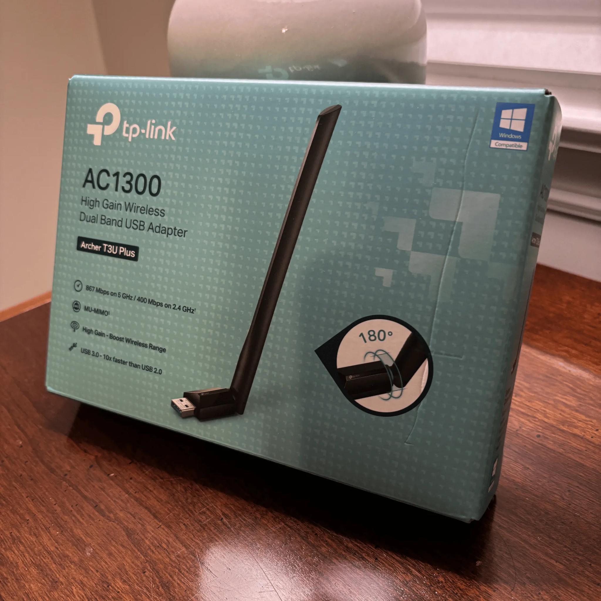 TP-link AC1300 Archer T3U+ High Gain Wireless Dual Band USB 3.0 Adapter