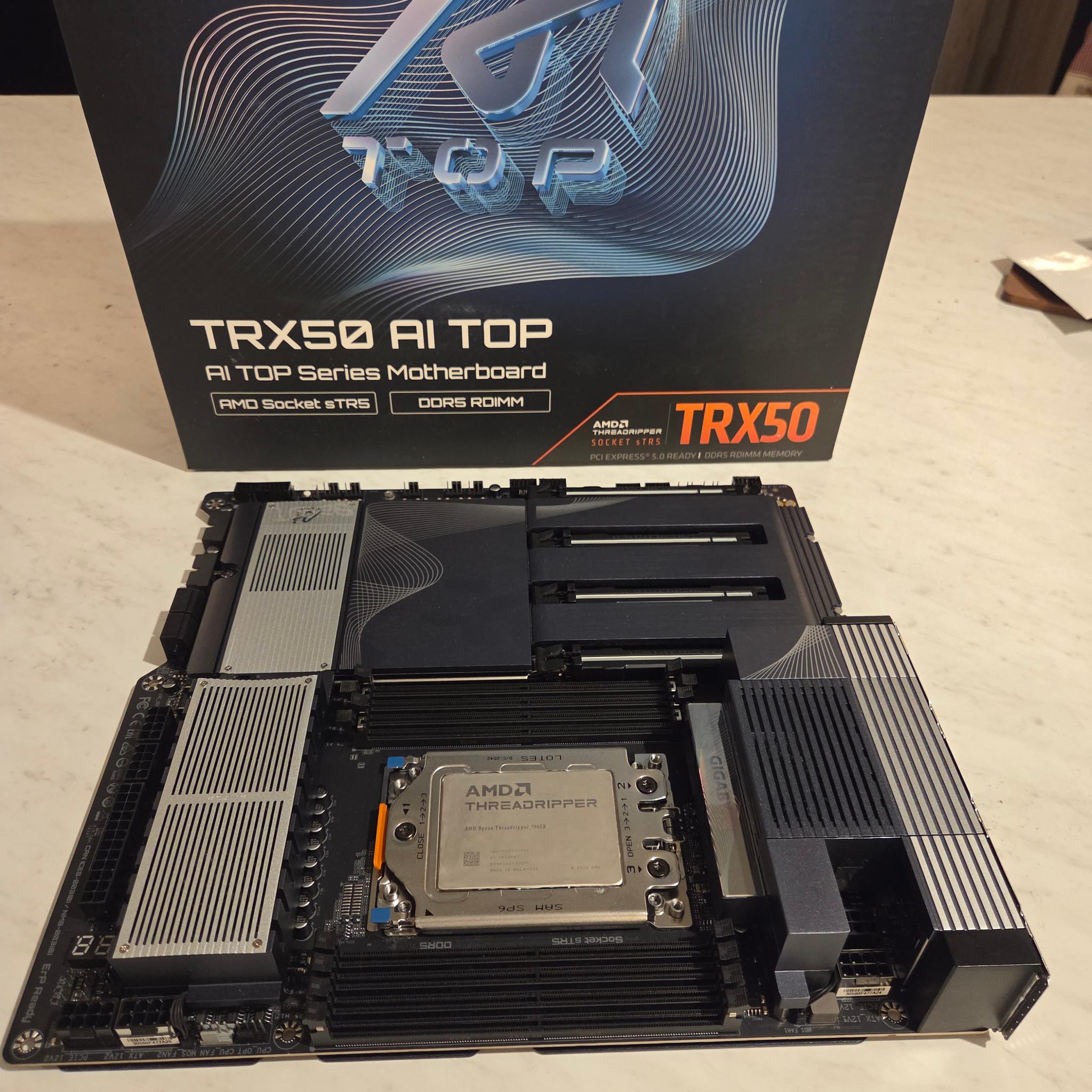AMD Threadripper 7960X (24C/48T) + Gigabyte TRX50 AI TOP - CPU/Mobo Combo