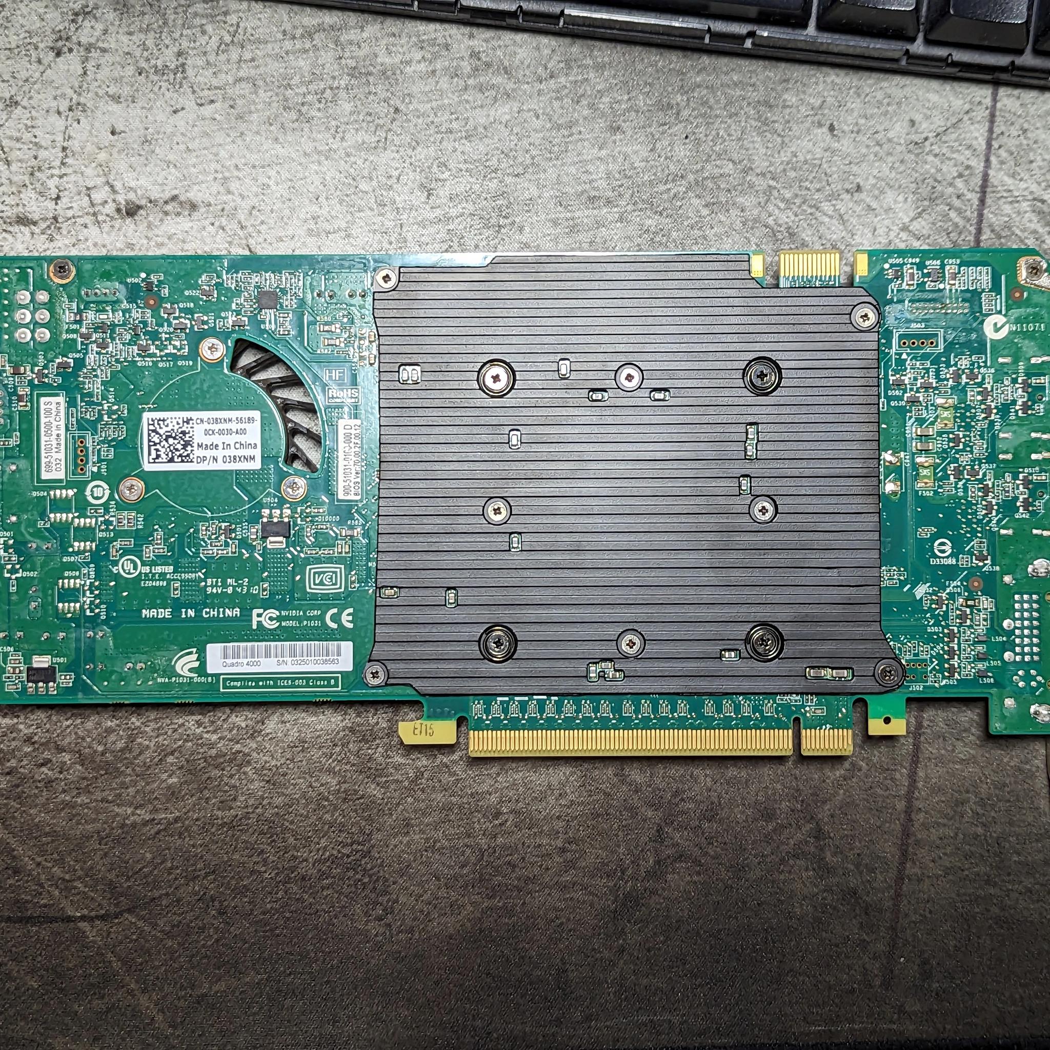 Dell NVIDIA Quadro 4000 2GB GDDR5 Graphics Card