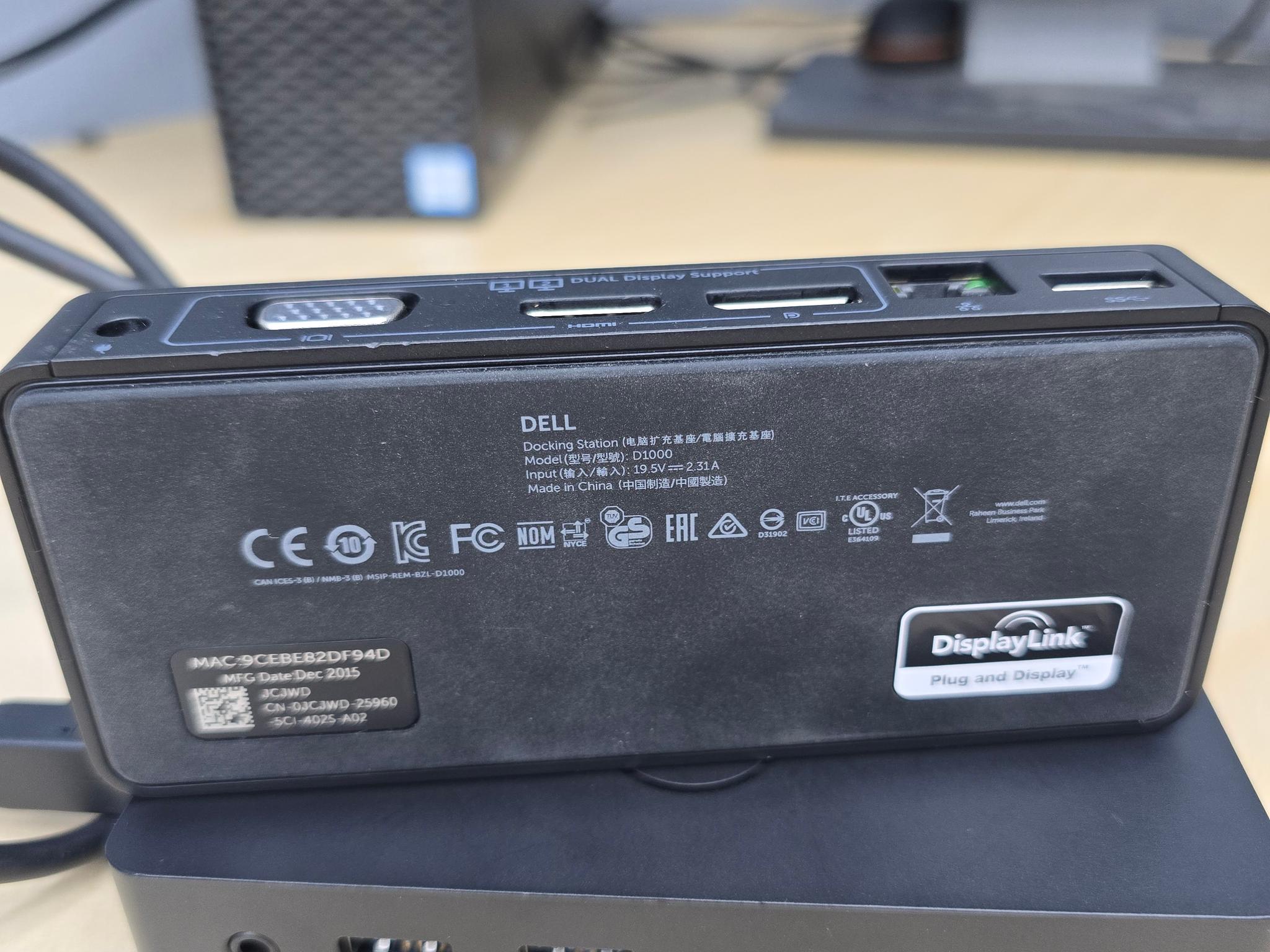 Dell D1000 Docks