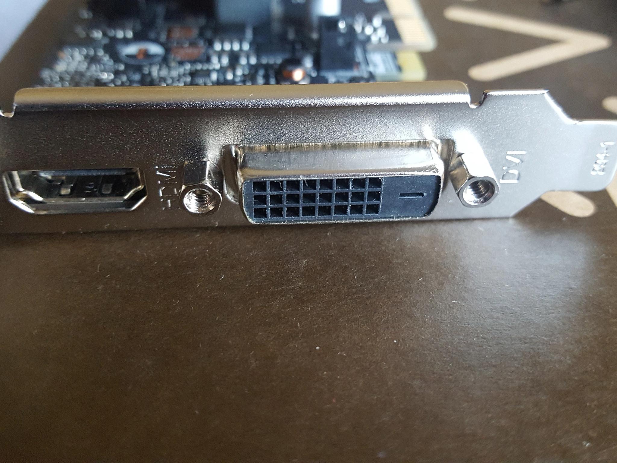 EVGA Geforce GT 1030 2GB GDDR5 - low profile & full height brackets included, used - like new