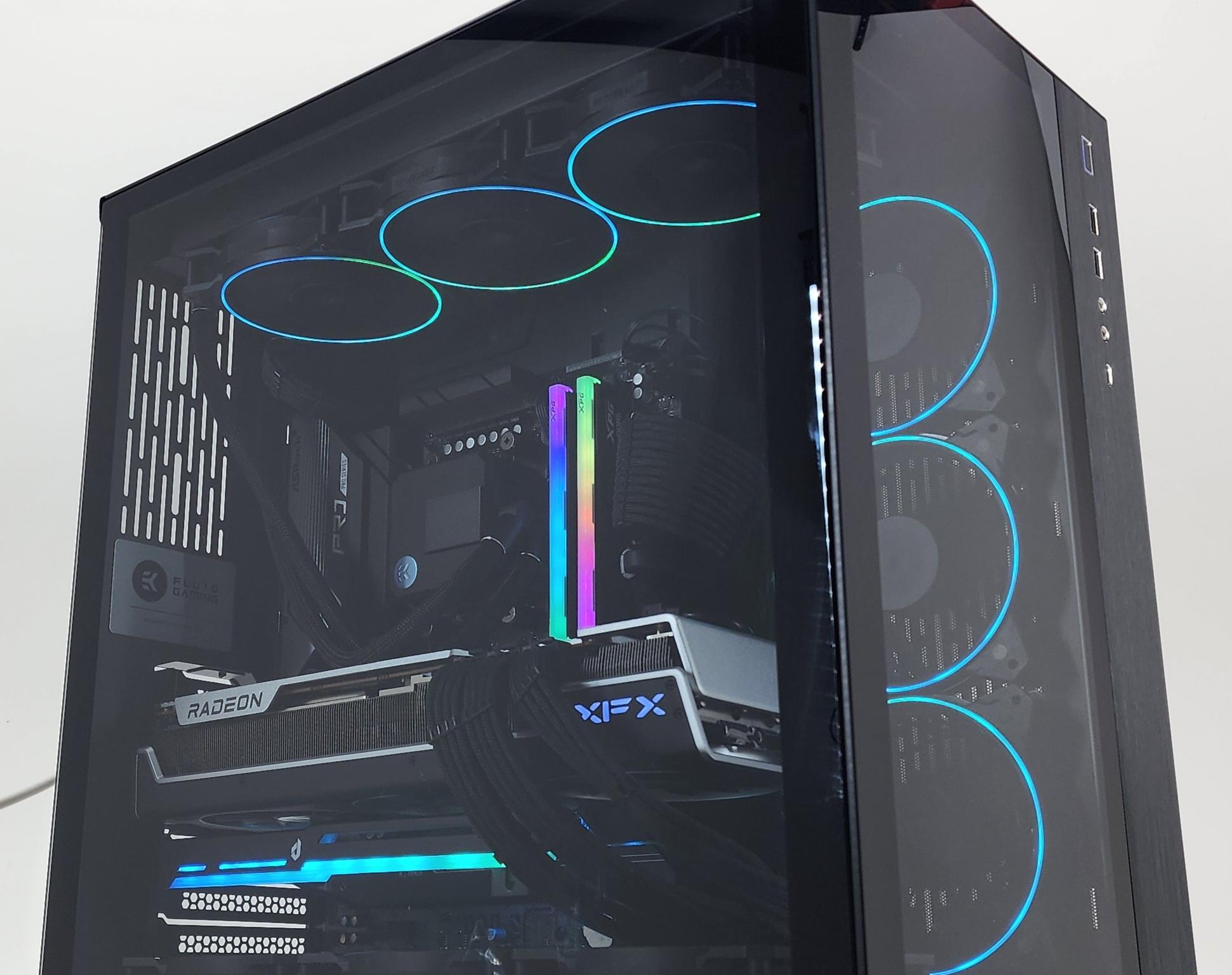 Gaming PC Ryzen 9 7900X3D 32GB RAM 2TB SSD RX 7900 XTX 24GB Windows 11 Computer