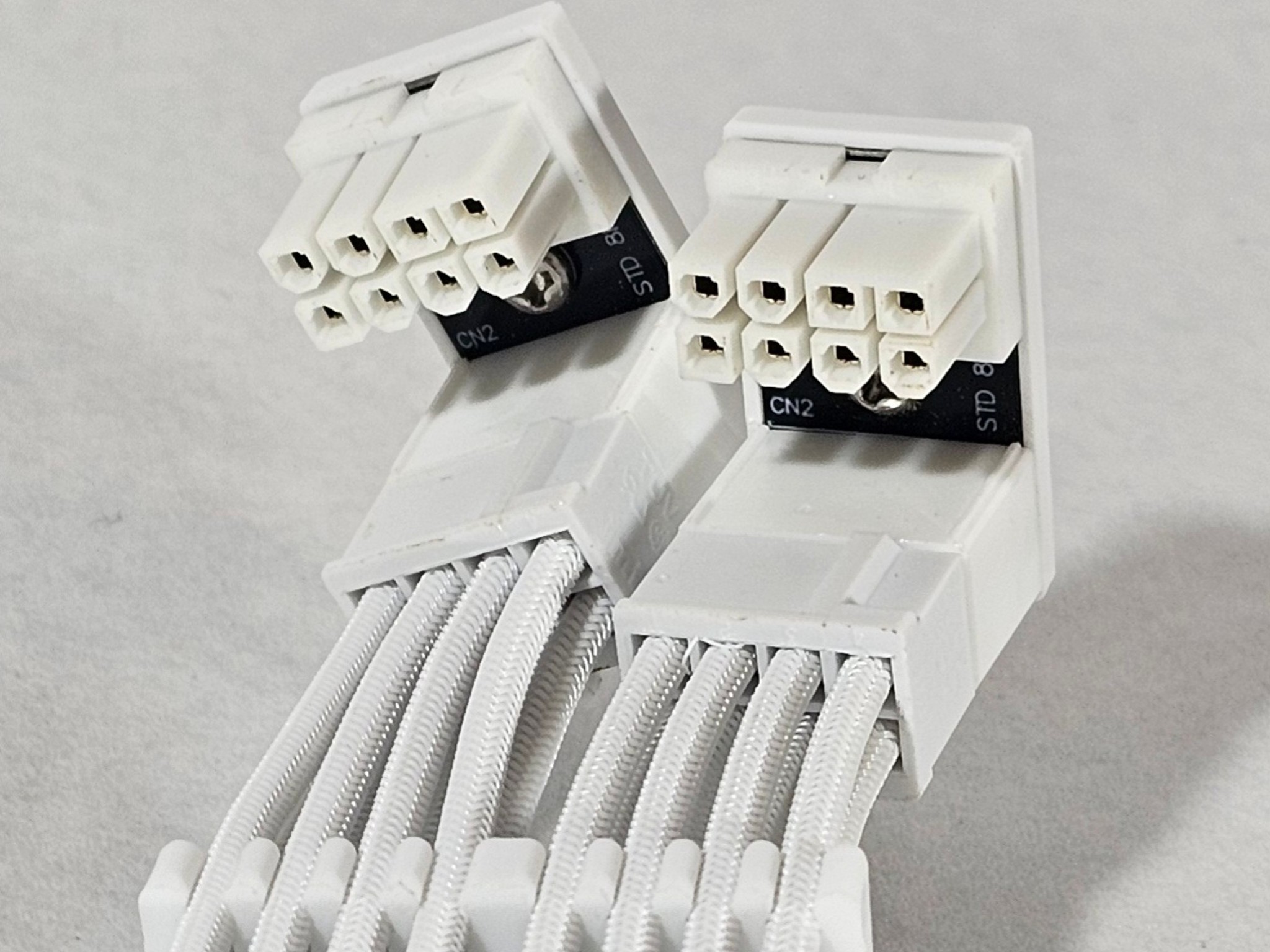 White 90 Degree GPU Cable Extension - Fully Tested