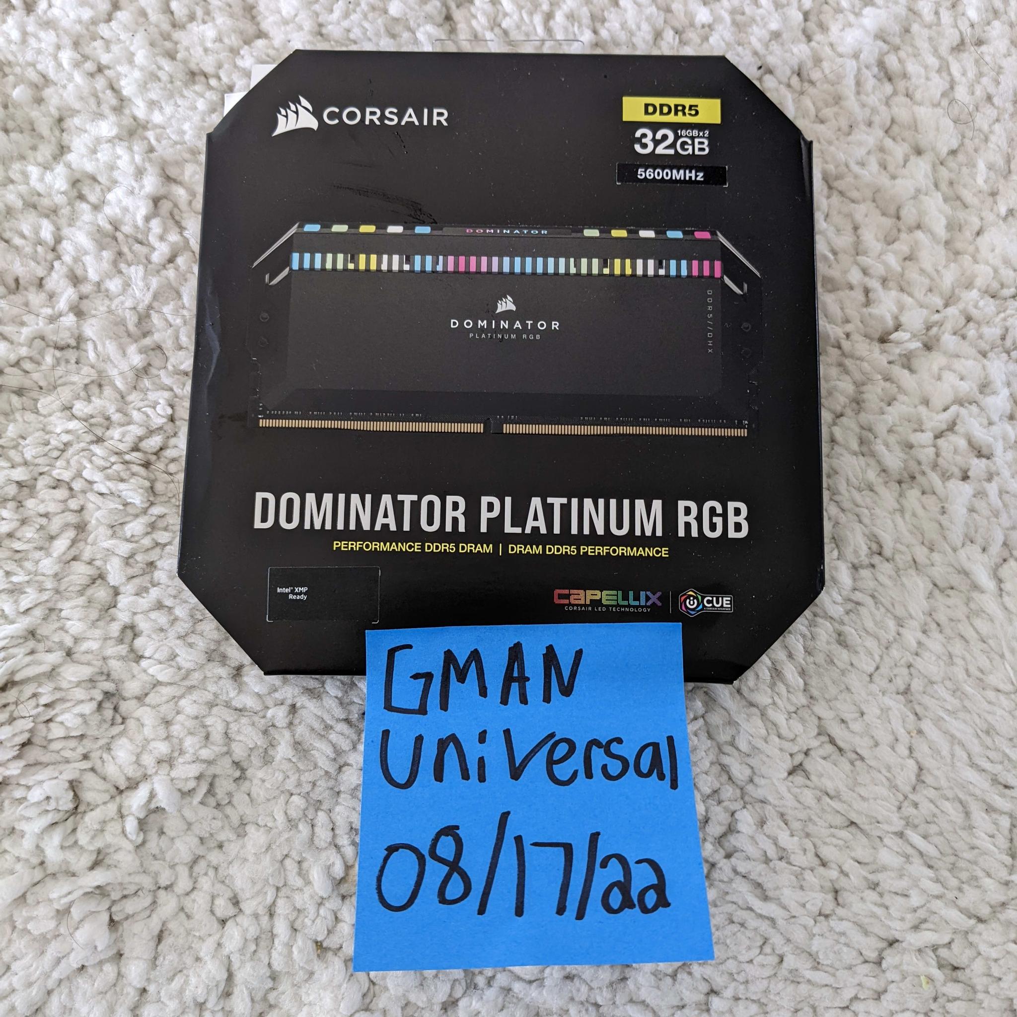 Corsair Dominators DDR5 2X16GB 5600MHZ CL40