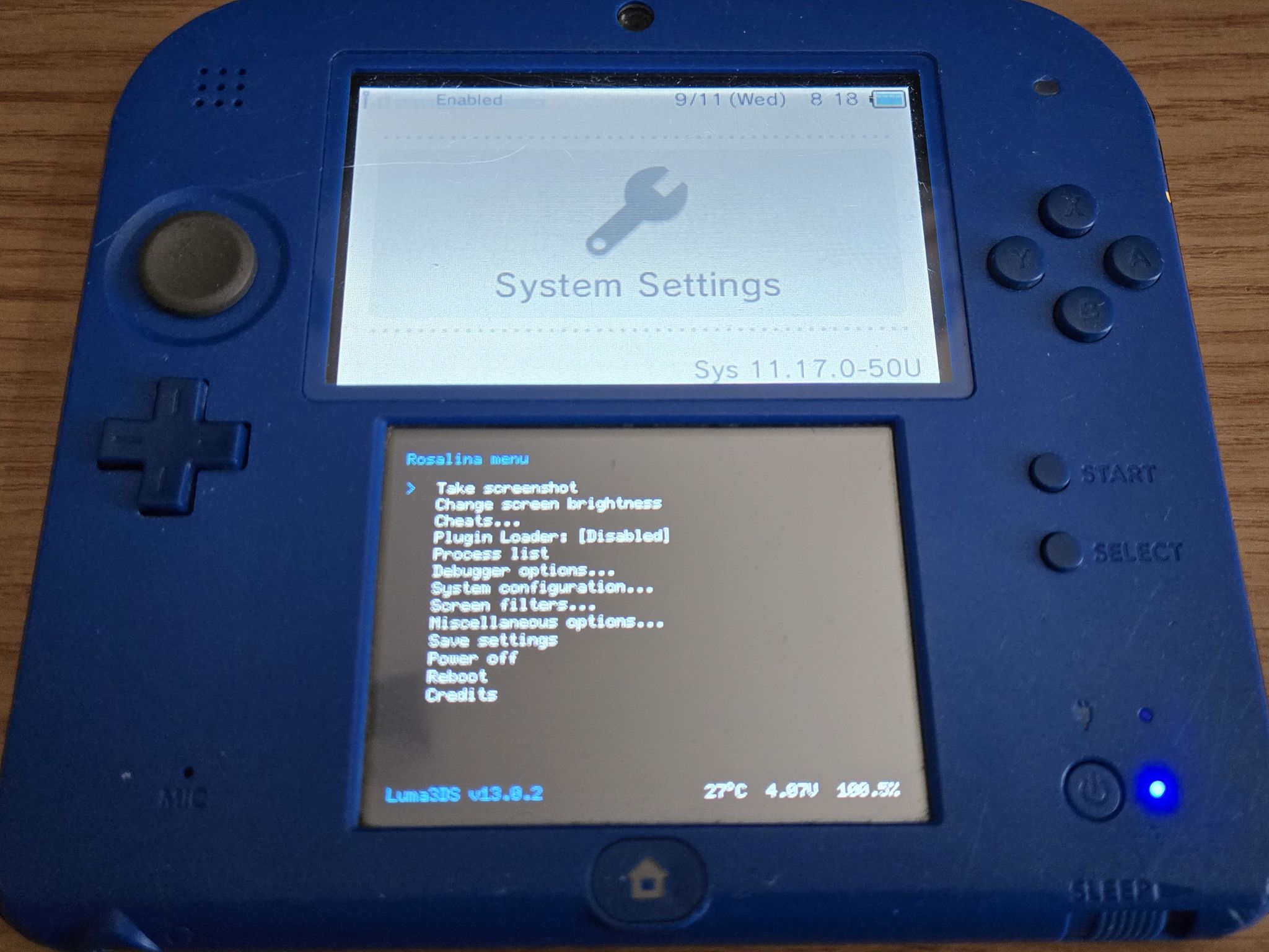 CUSTOM RENEWED Nintendo 2DS Blue/Black Handheld Console w/Multiple Games