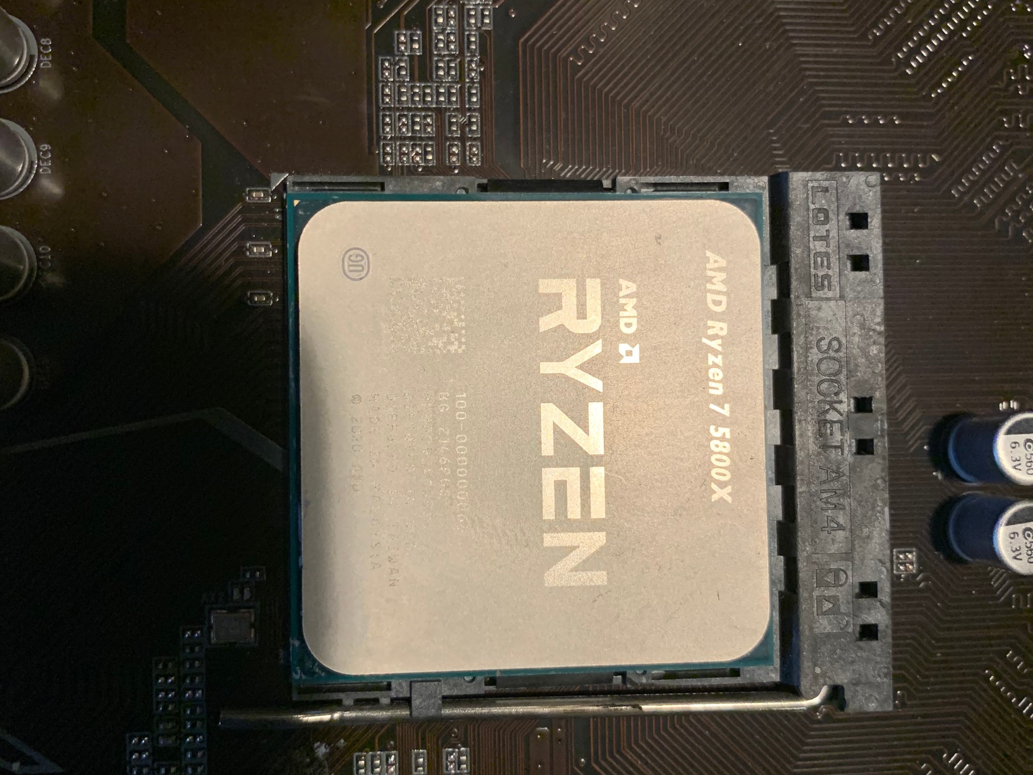 AMD Ryzen 7 5800x 8-core 16-thread CPU + Gigabyte Gaming X X570 ATX Motherboard Combo