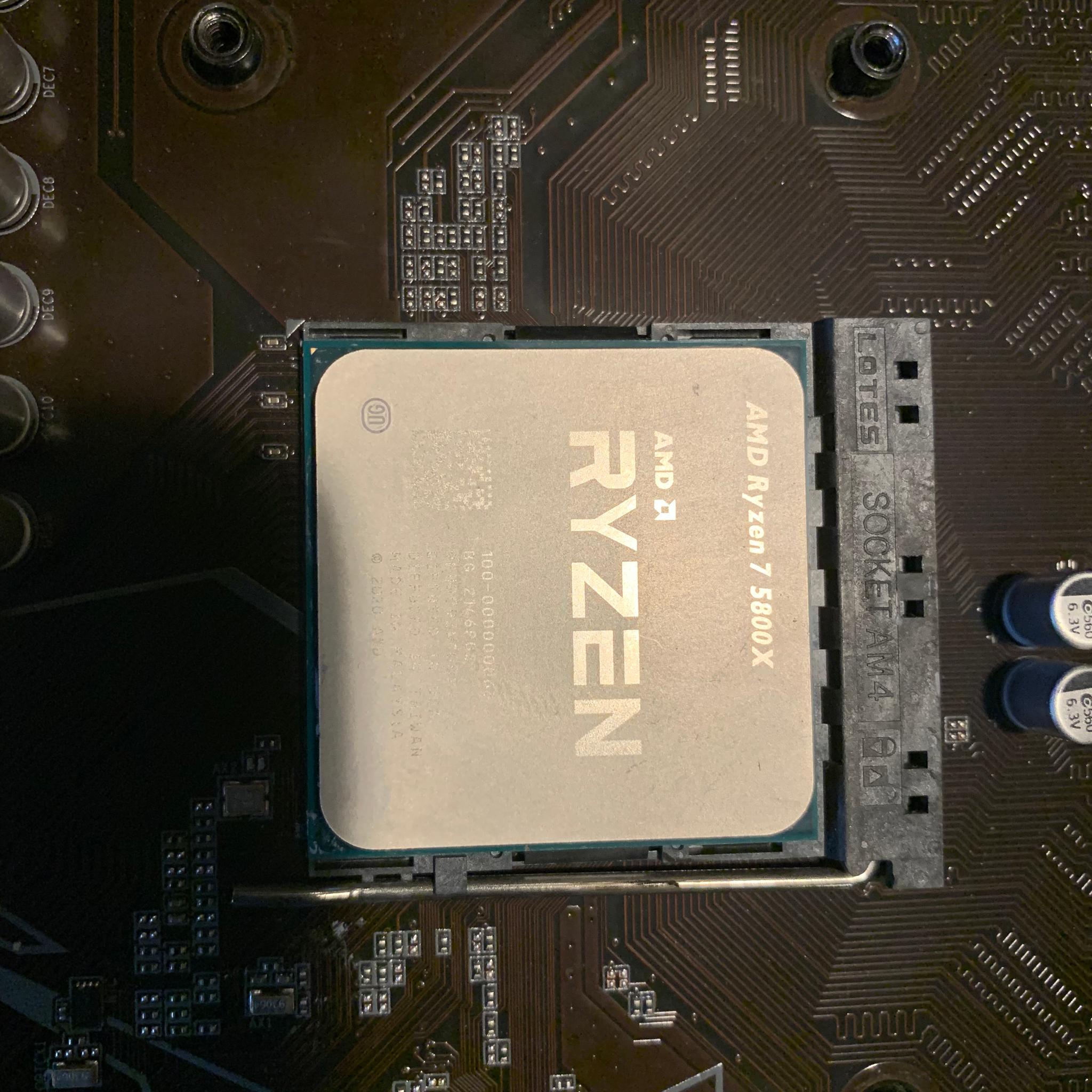 AMD Ryzen 7 5800x 8-core 16-thread CPU + Gigabyte Gaming X X570 ATX Motherboard Combo