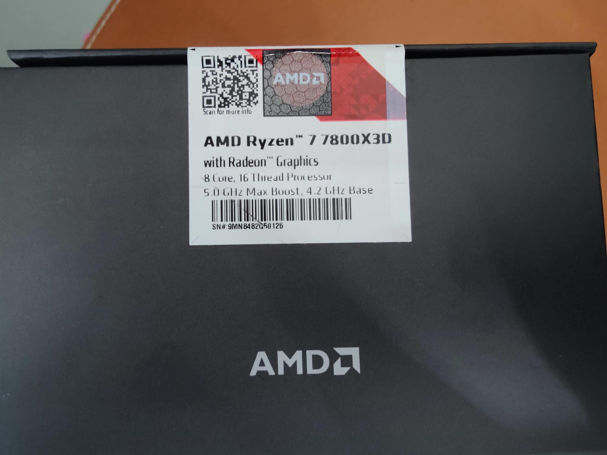 BNIB AMD 7800x3D lot of 2