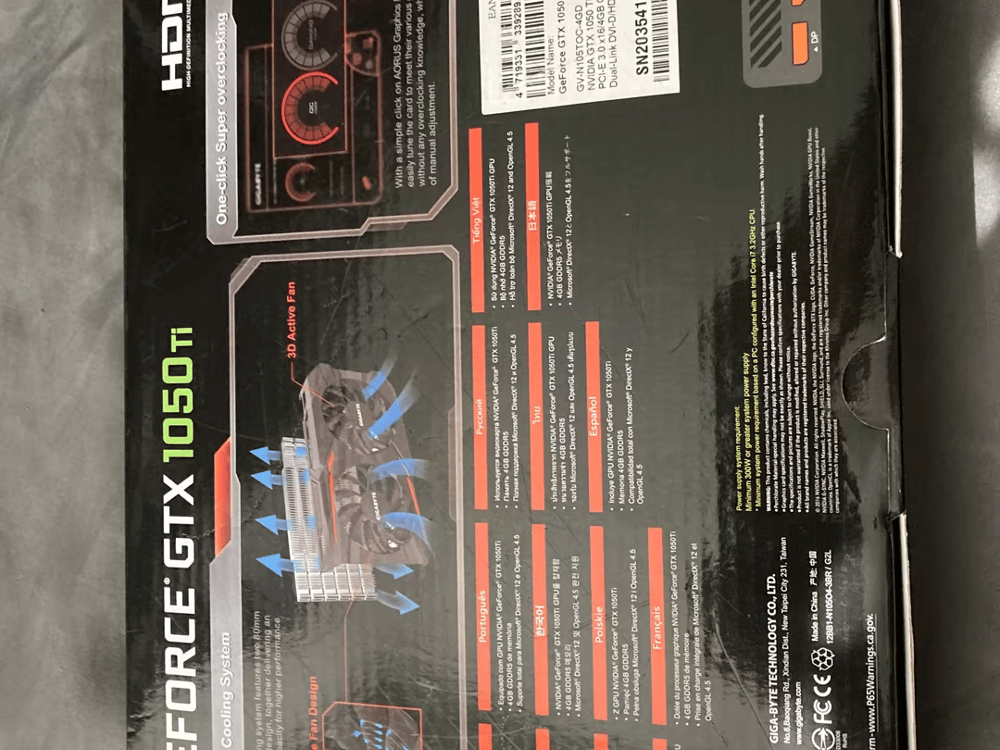 USED. (3 months) GTX 1050 Ti 