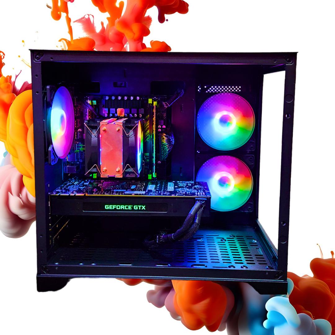 💡Spotlight🔦: GTX 1070 8GB | Xeon E5-2650 V3 | 16GB DDR4 RAM | 1TB SSD | 5 Fans | Black RGB PC