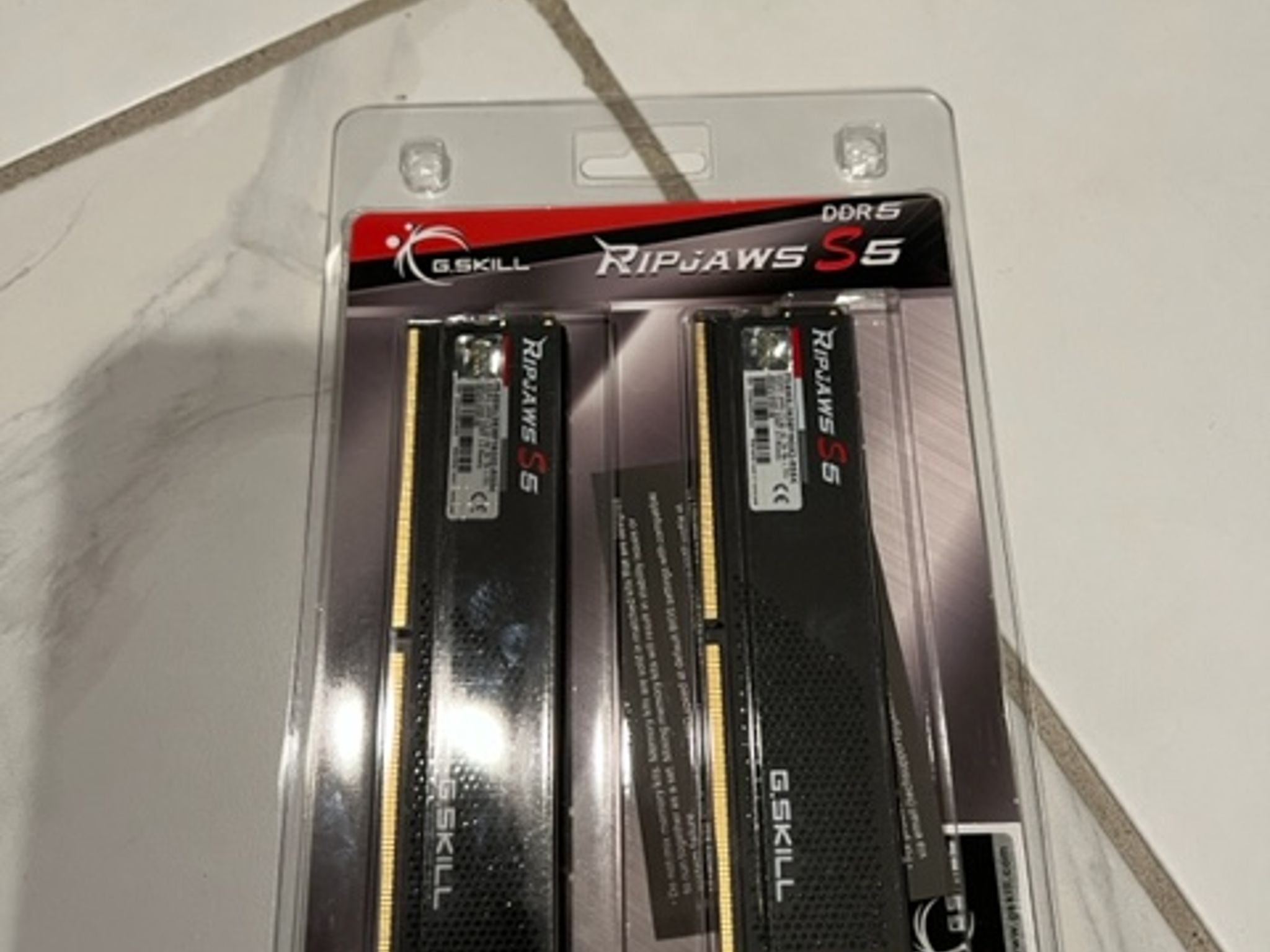 NEW G.Skill Ripjaws S5 32GB (2 x 16GB) DDR5-6000 PC5-48000 CL36