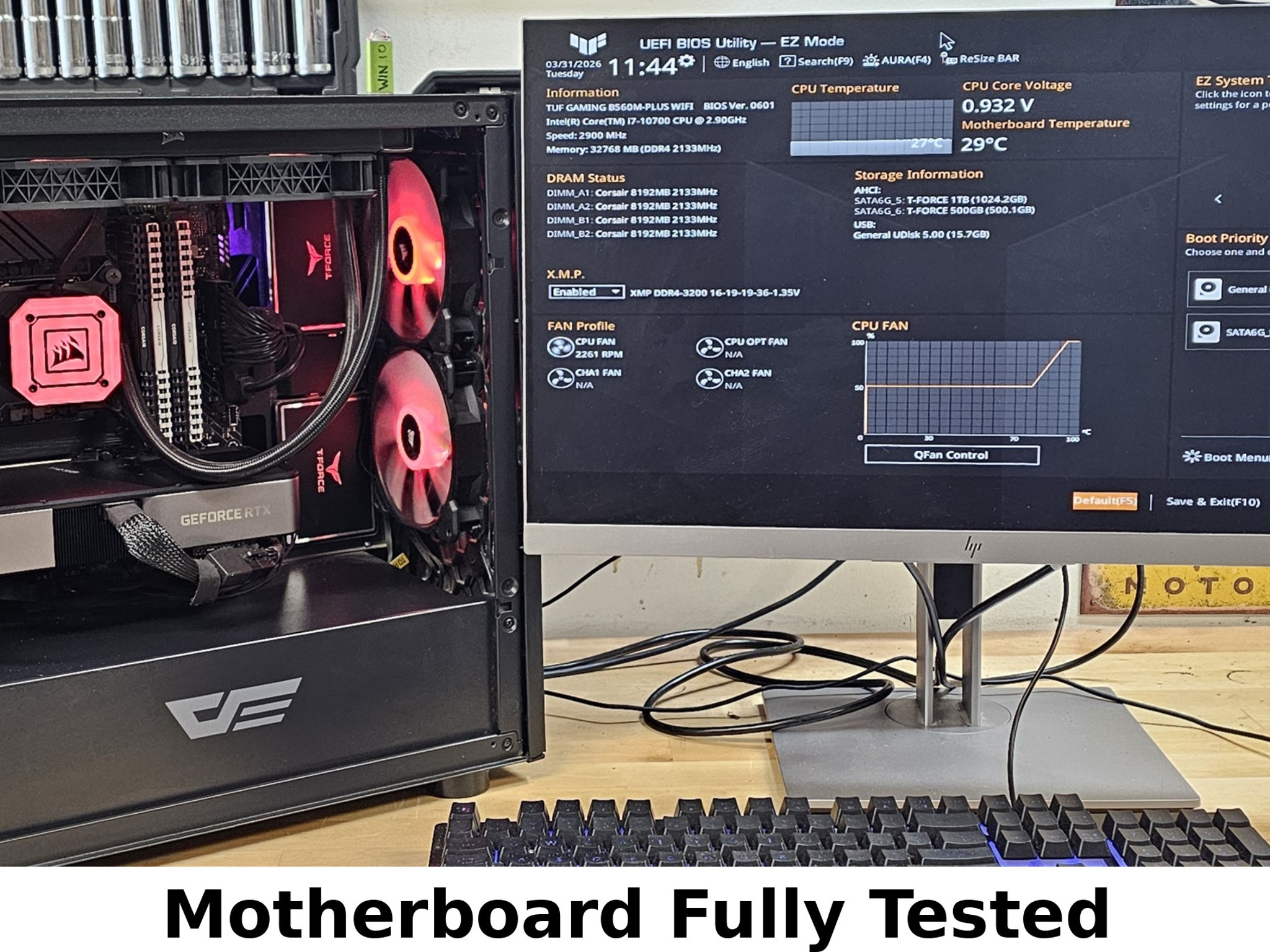 B560M-PLUS WIFI TUF GAMING LGA1200 mATX Motherboard