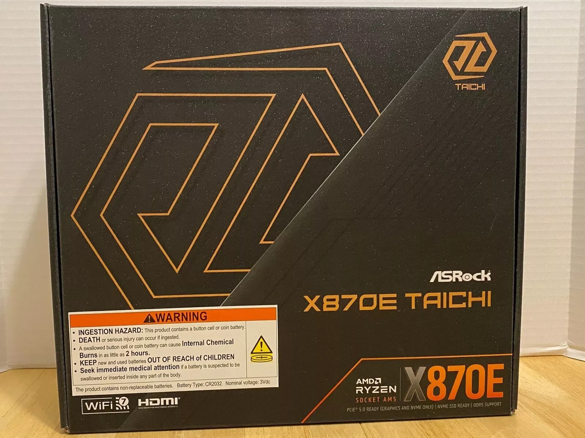 Open Box ASRock X870E TAICHI AM5 AMD Extended ATX Motherboard