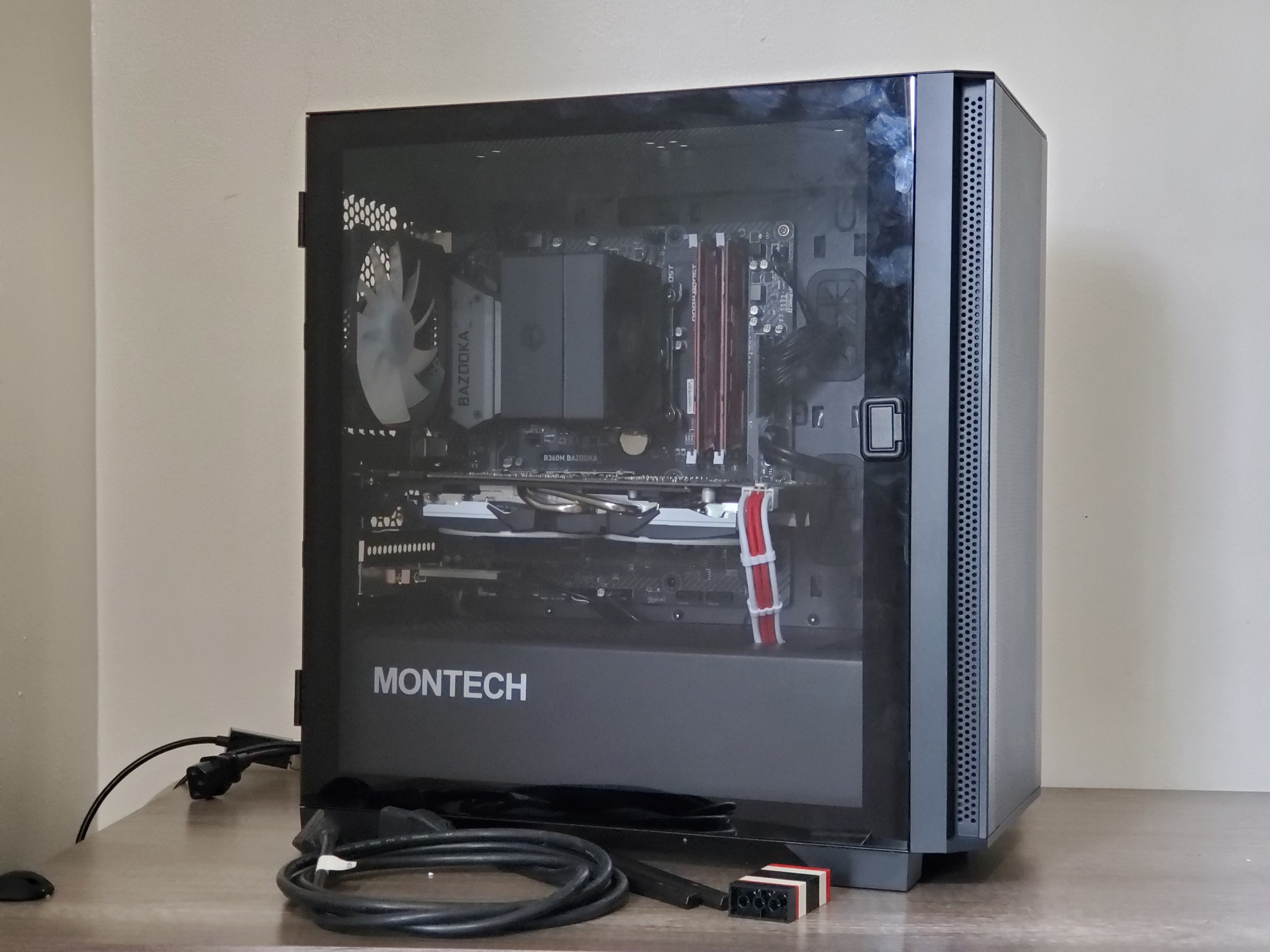 Red 1080p Gaming PC | GTX 1070 | i5 8400 | 16GB | 512GB | ARGB | Wi-Fi + BT | 500W Bronze