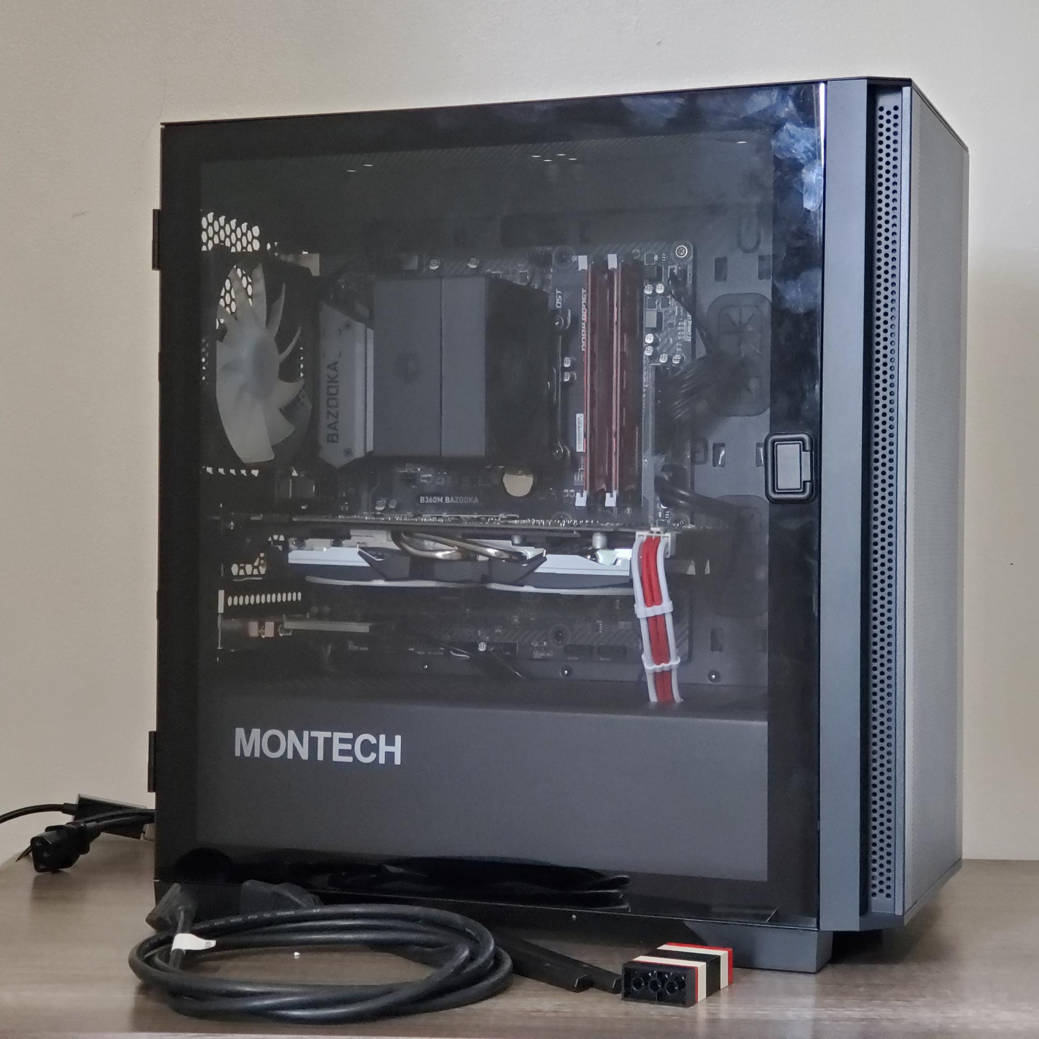 Red 1080p Gaming PC | GTX 1070 | i5 8400 | 16GB | 512GB | ARGB | Wi-Fi + BT | 500W Bronze