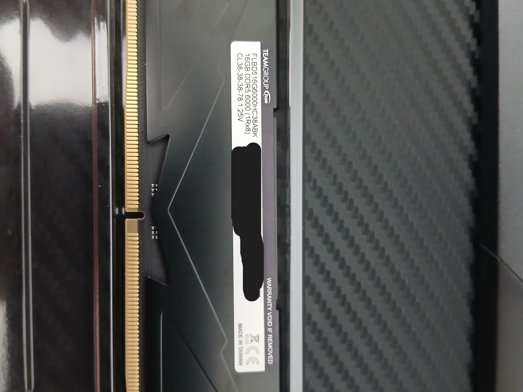 TEAMGROUP T-Force Vulcan 16GB DDR5 6000 (1x16) CL38-38-38-78 1.25V