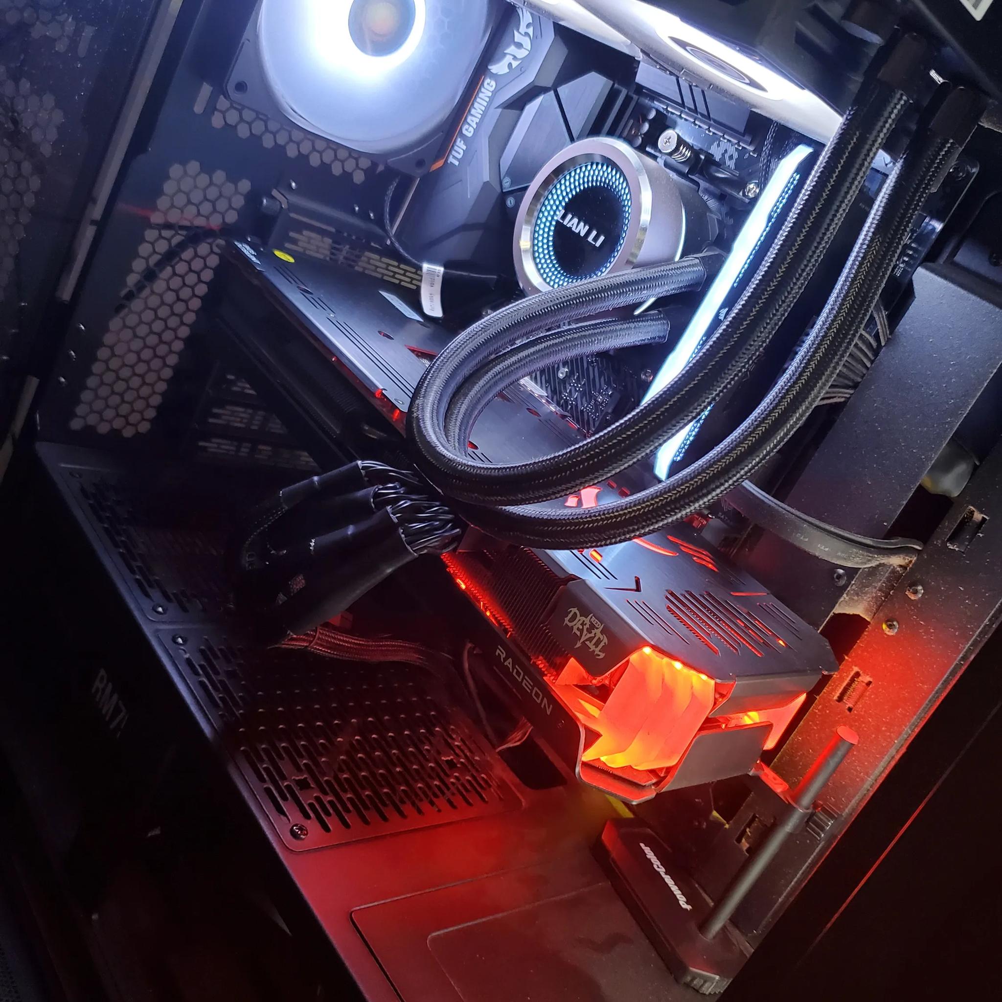 AMD 5800X, RED DEVIL RX6750XT 12G, 1TB, 32G CORSAIR VENGEANCE, TUF GAMING X570-PLUS WIFI, LIAN LI