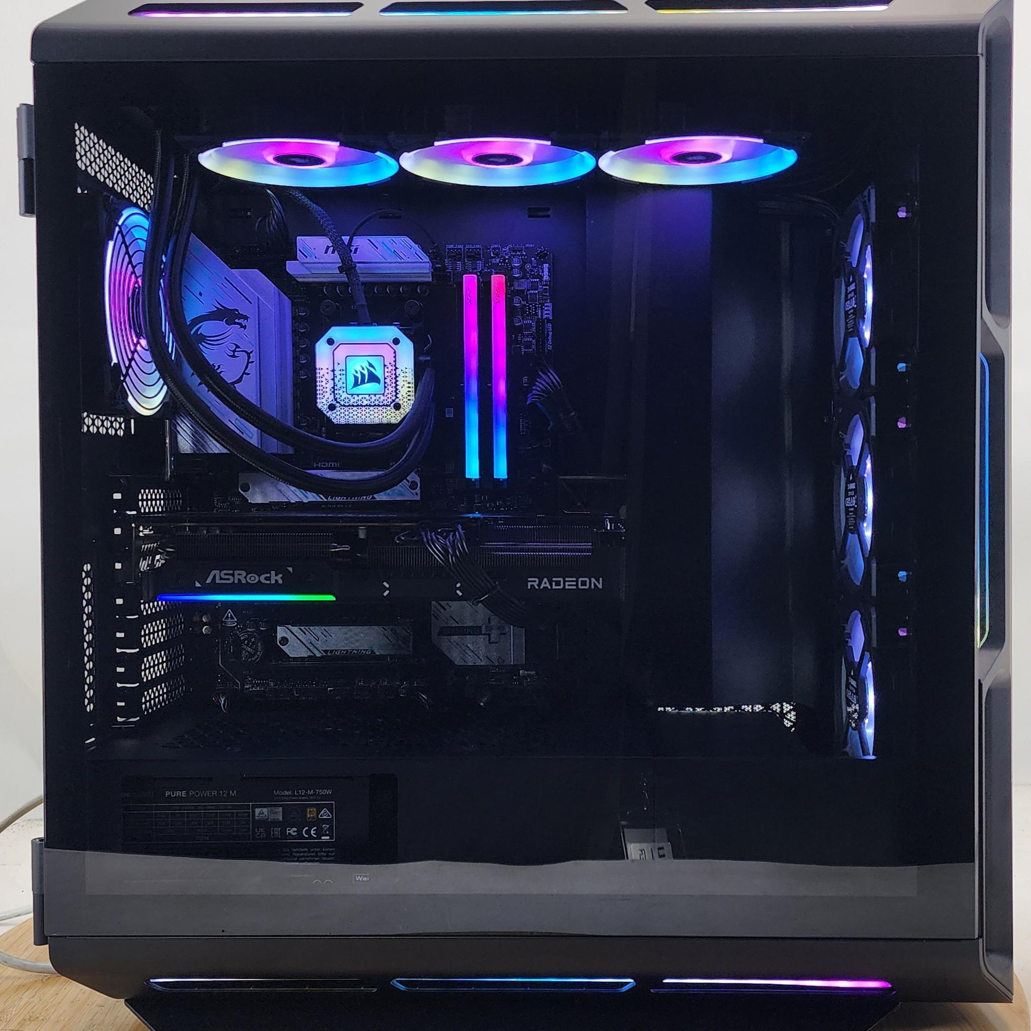 Gaming PC Ryzen 9 9950X 32GB RAM 2TB SSD RX 9070 16GB Windows 11 Computer