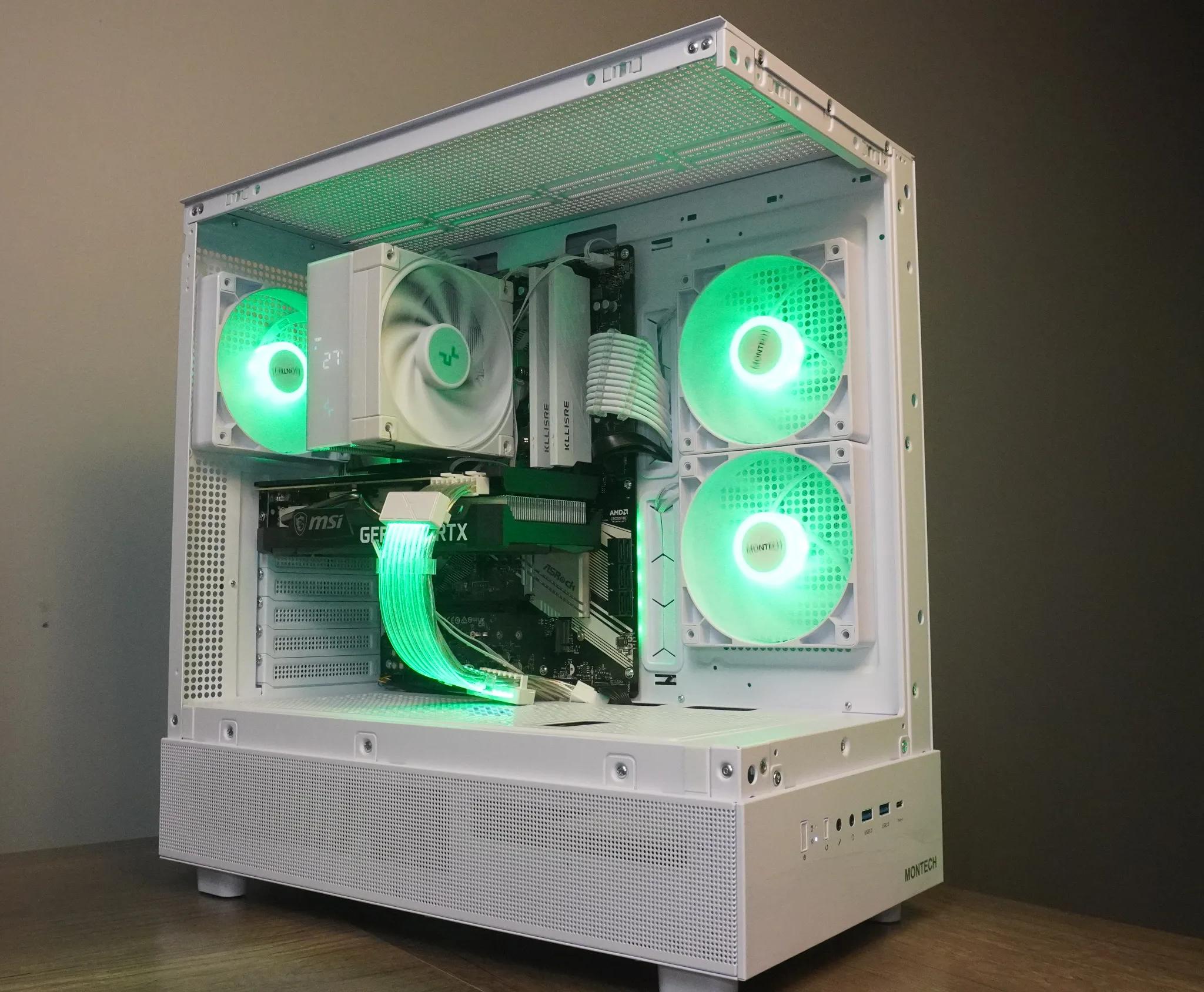 🤍AESTHETIC🤍 1440p GAMING MACHINE 💚RTX 3070 🧡 Ryzen 5 5600x | 32GB | 1TB | WIFI