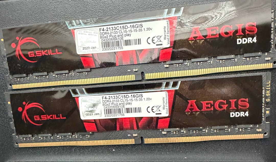 16gb DDR4 2133Mhz 8gb x2 G. Skill AEGIS | Jawa