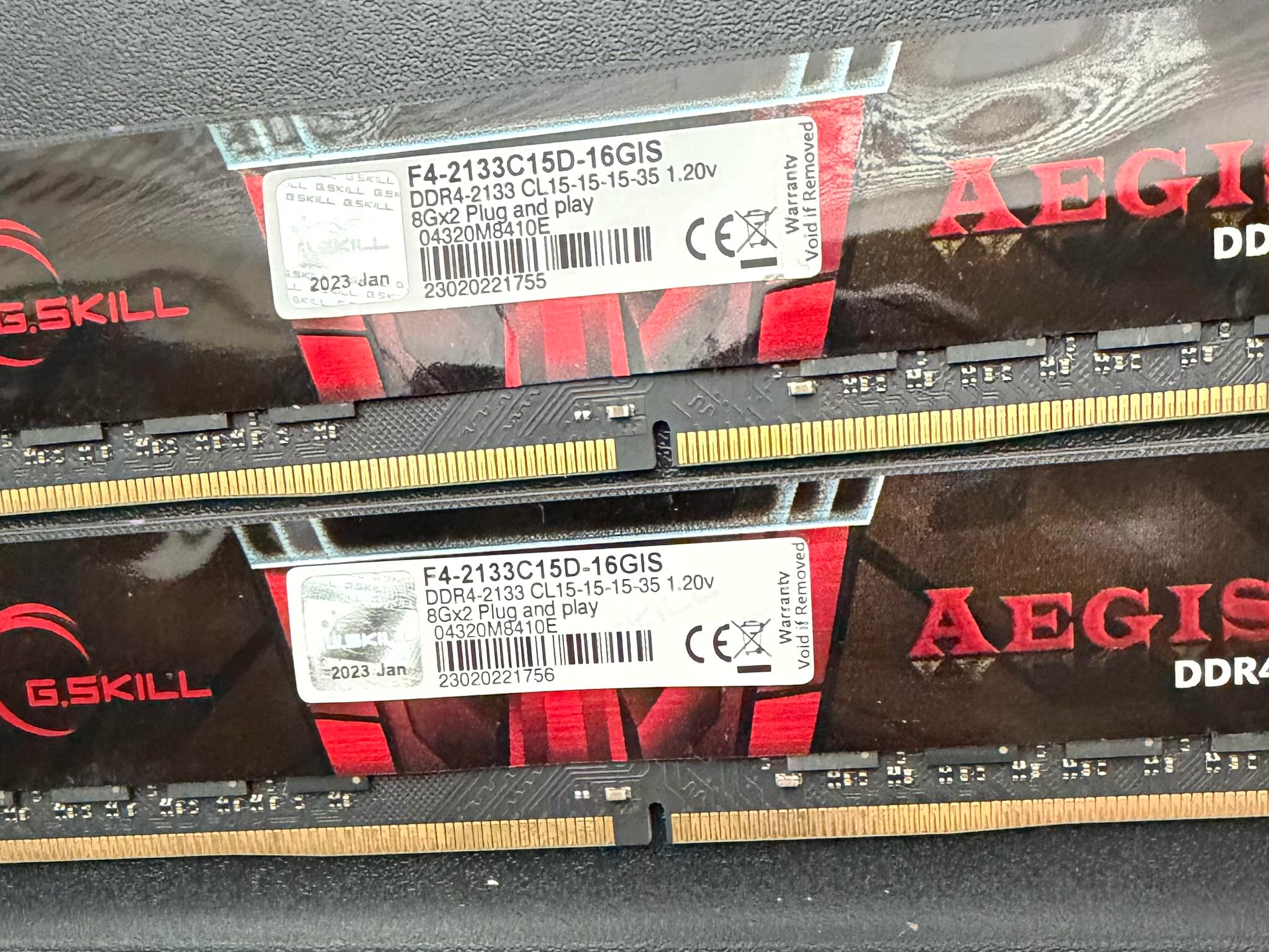 16gb DDR4 2133Mhz 8gb x2 G. Skill AEGIS