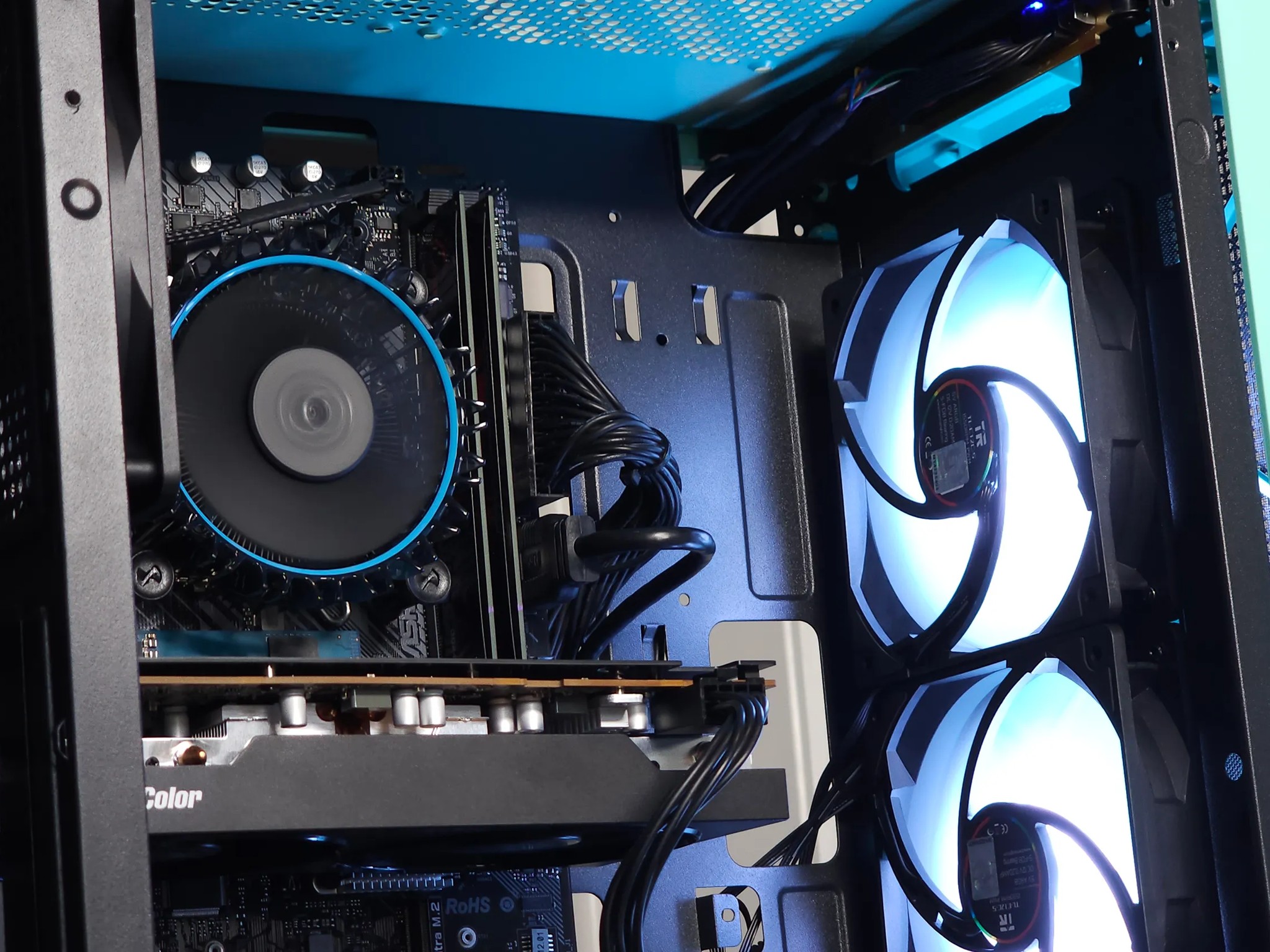 🌊Aqua💠 I5 12600KF/ RX 7600 Gaming PC Computer
