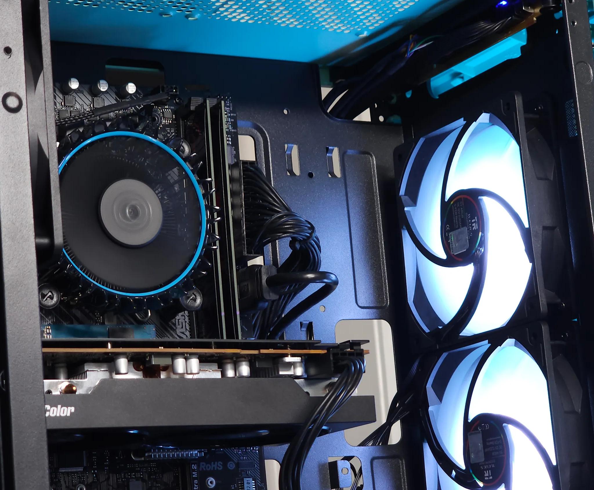 🌊Aqua💠 I5 12600KF/ RX 7600 Gaming PC Computer