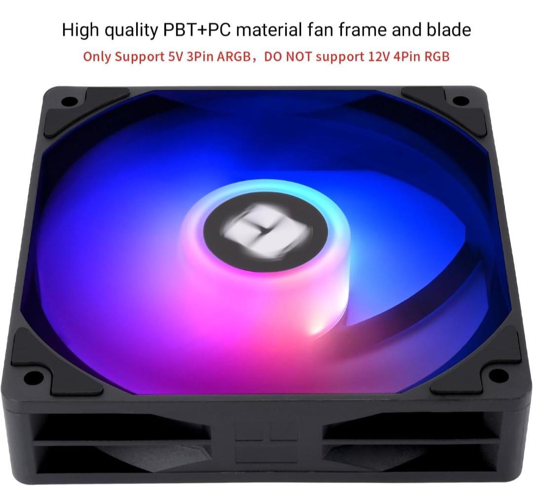 Thermalright CPU Air Fans Black Frame With RGB Blades (3)