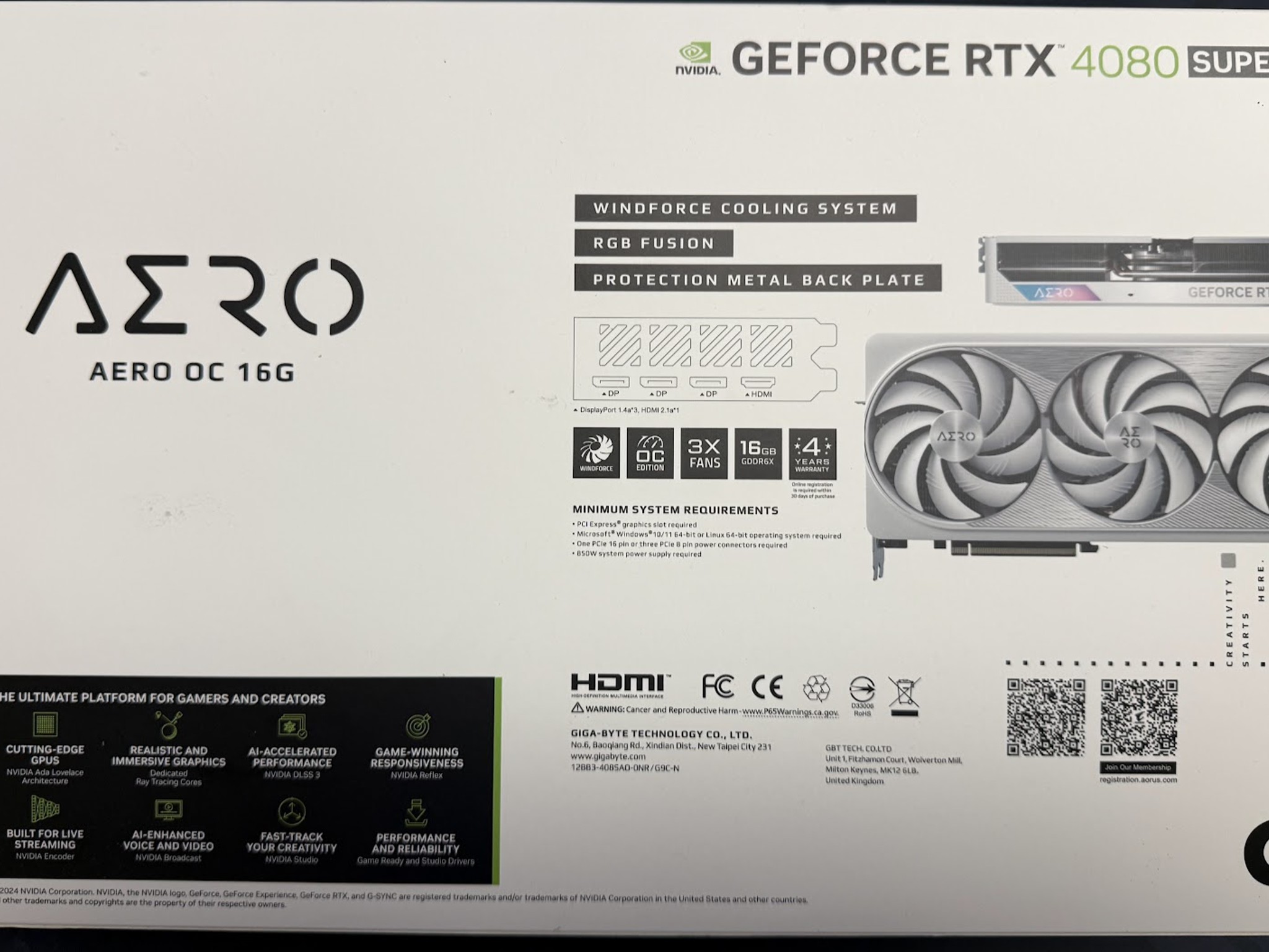 *BRAND NEW* Gigabyte AERO GeForce RTX 4080 Super (White)