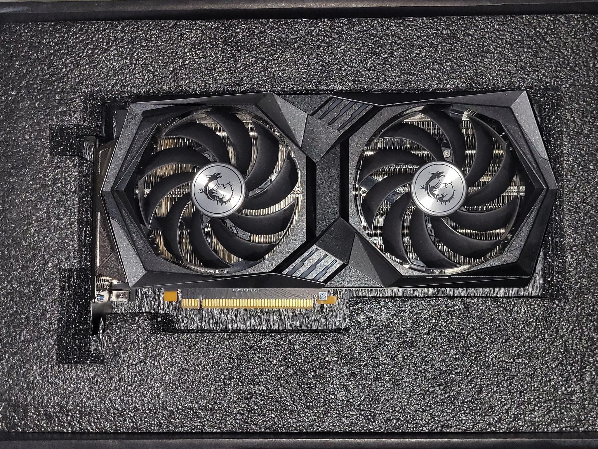 3060ti  ( NVIDIA MSI 3060 Ti Gaming X LHR Dual-Fan 8GB )