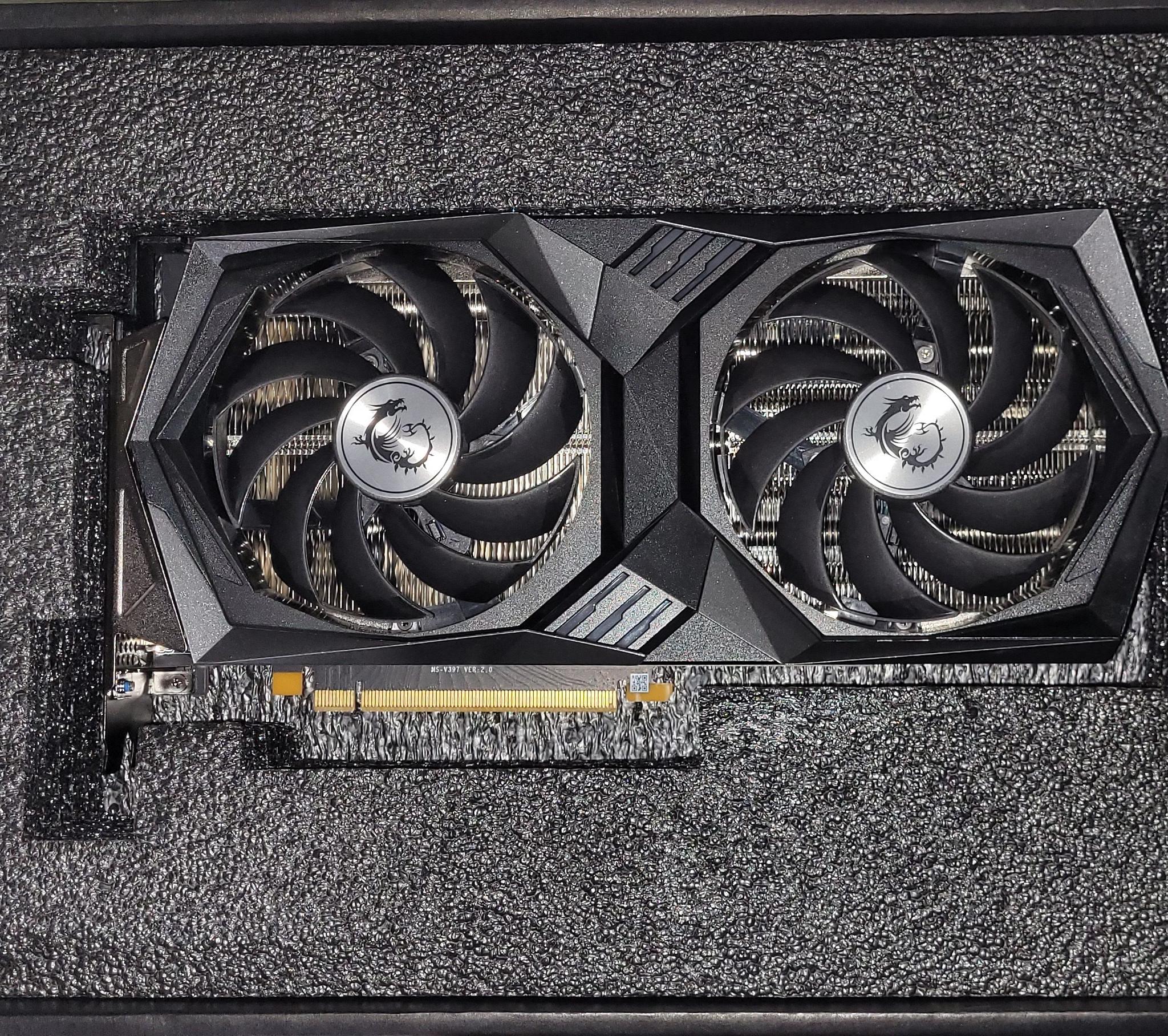 3060ti  ( NVIDIA MSI 3060 Ti Gaming X LHR Dual-Fan 8GB )