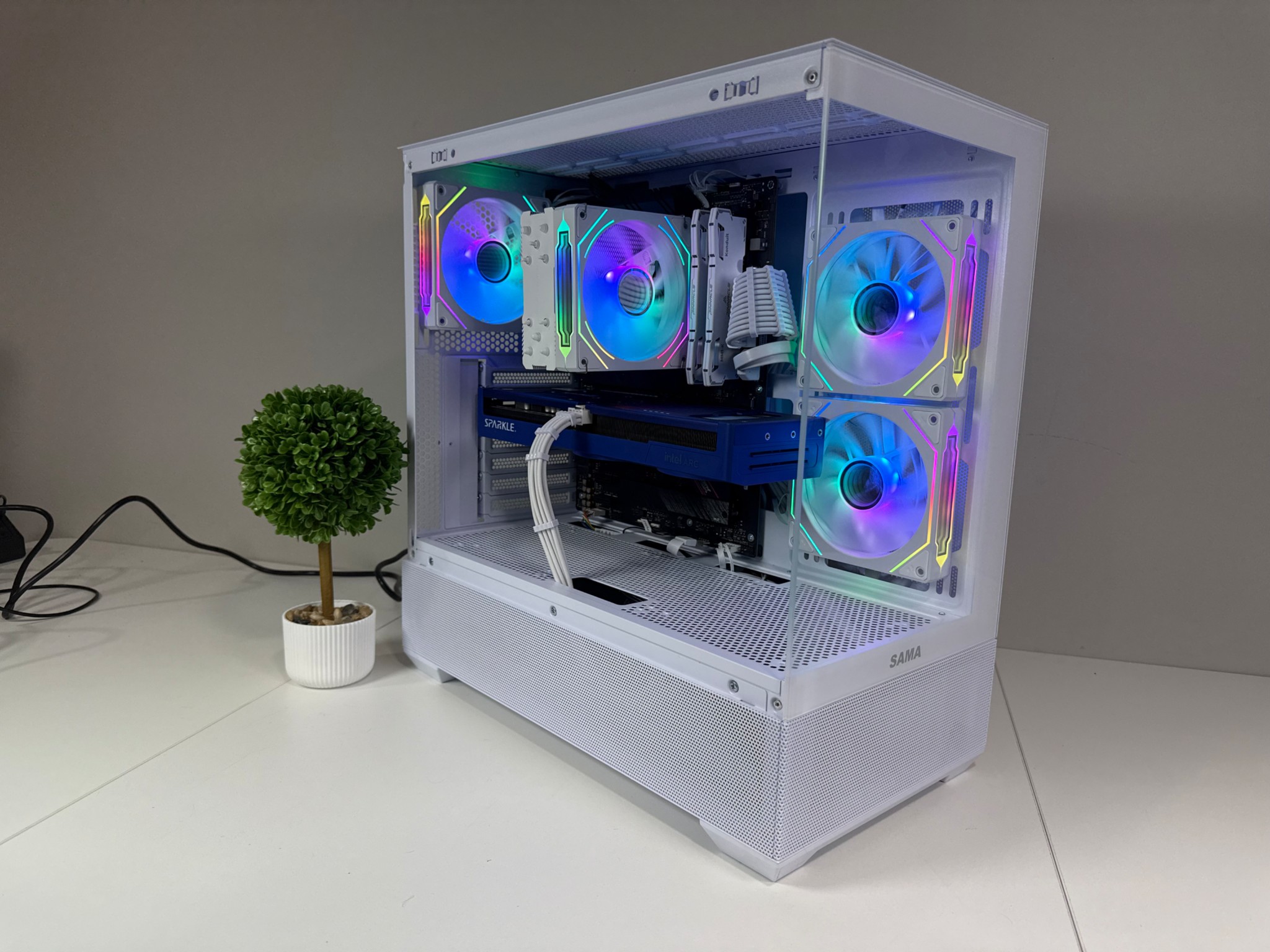 Intel B580 | Ryzen 7 5700 X | 32GB DDR4 | 1TB SSD | 650W Gold PSU | ARGB Fans | Windows 11 PRO