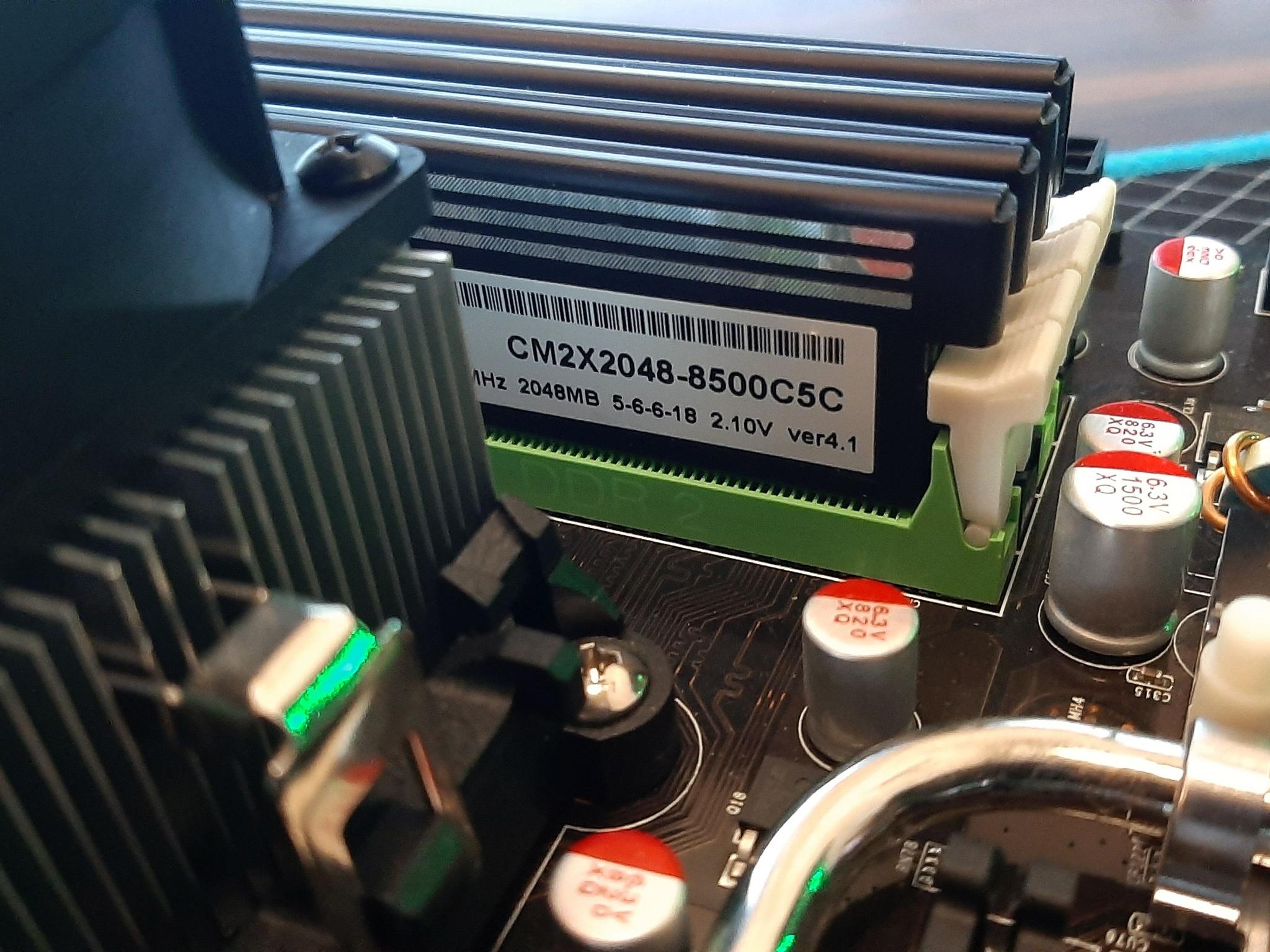 Retro XFX 750A Motherboard with CPU, RAM, Cooler, etc.