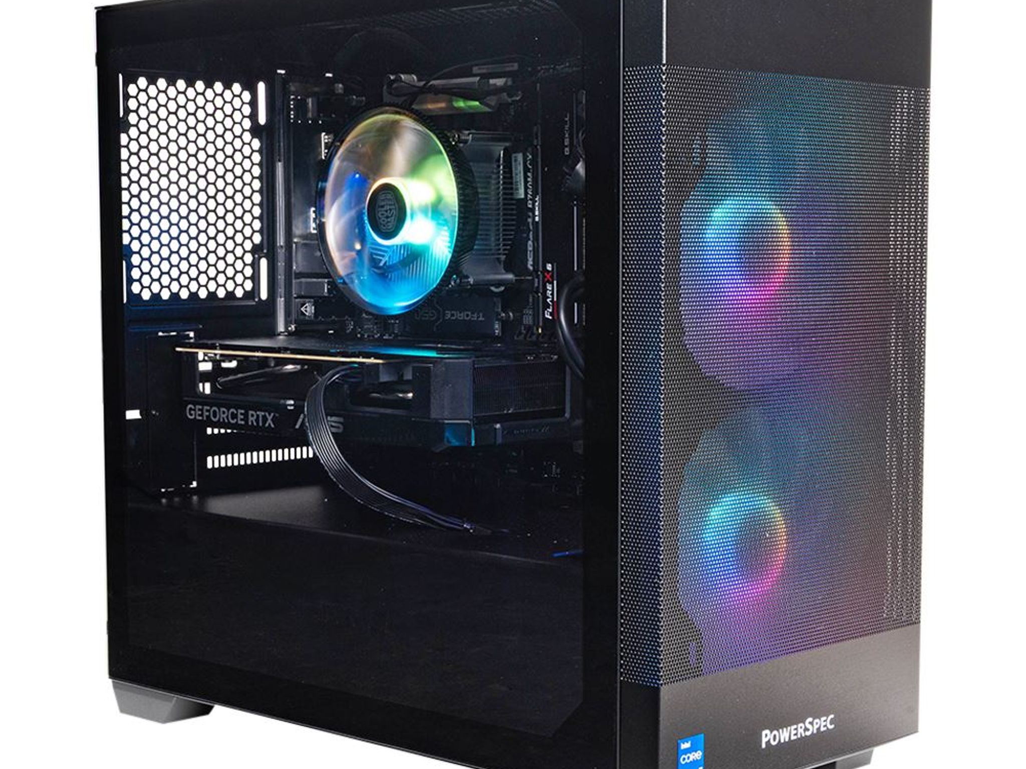 PowerSpec G240 Gaming PC - Core i5-14400F | XFX RX 6750 XT 12GB | 16GB DDR5 | 1TB NVMe