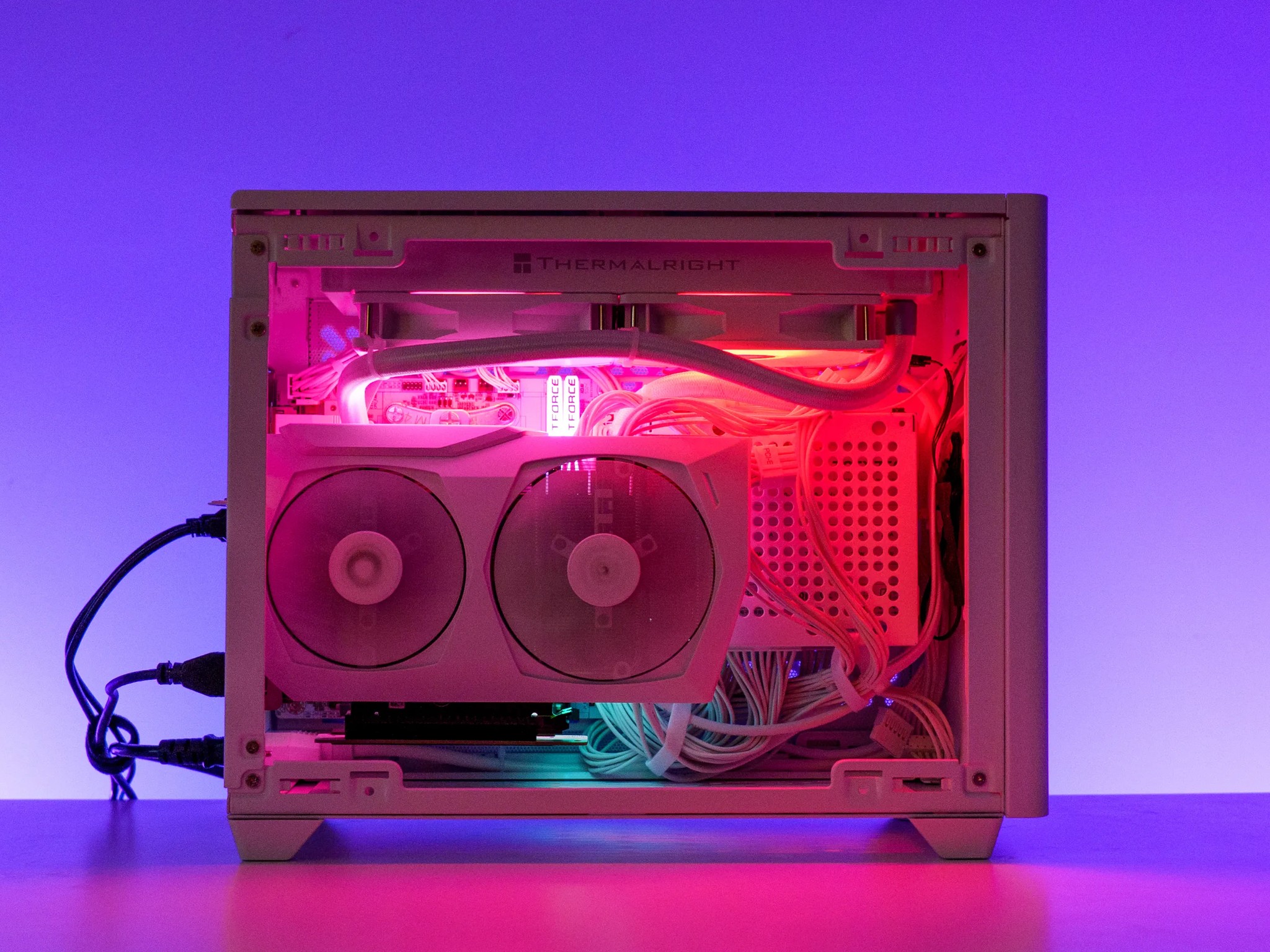 Compact All White Gaming PC | RTX 3070 | Ryzen 7 5700x | Mini-ITX NR200P | ARGB
