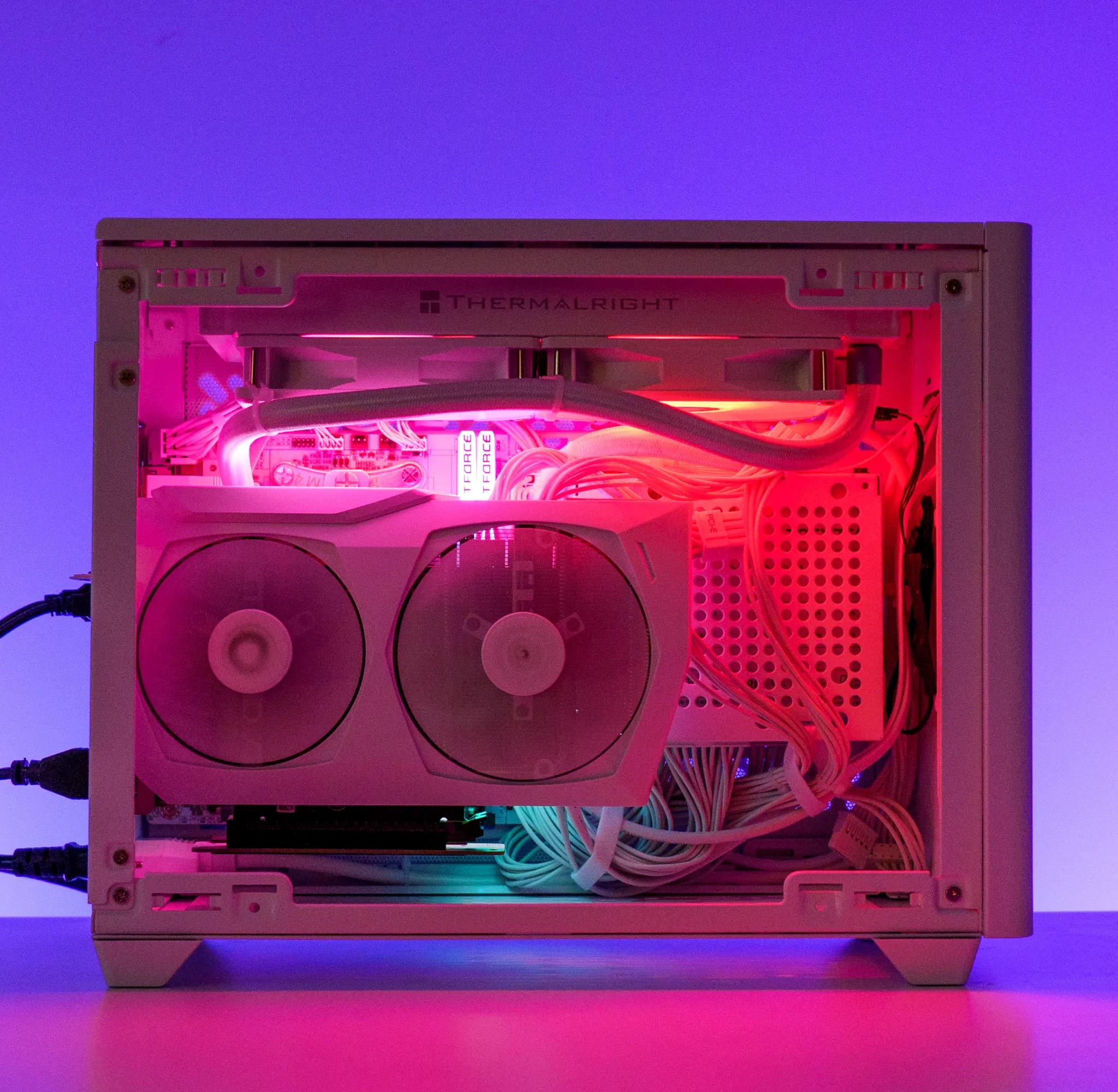 Compact All White Gaming PC | RTX 3070 | Ryzen 7 5700x | Mini-ITX NR200P | ARGB