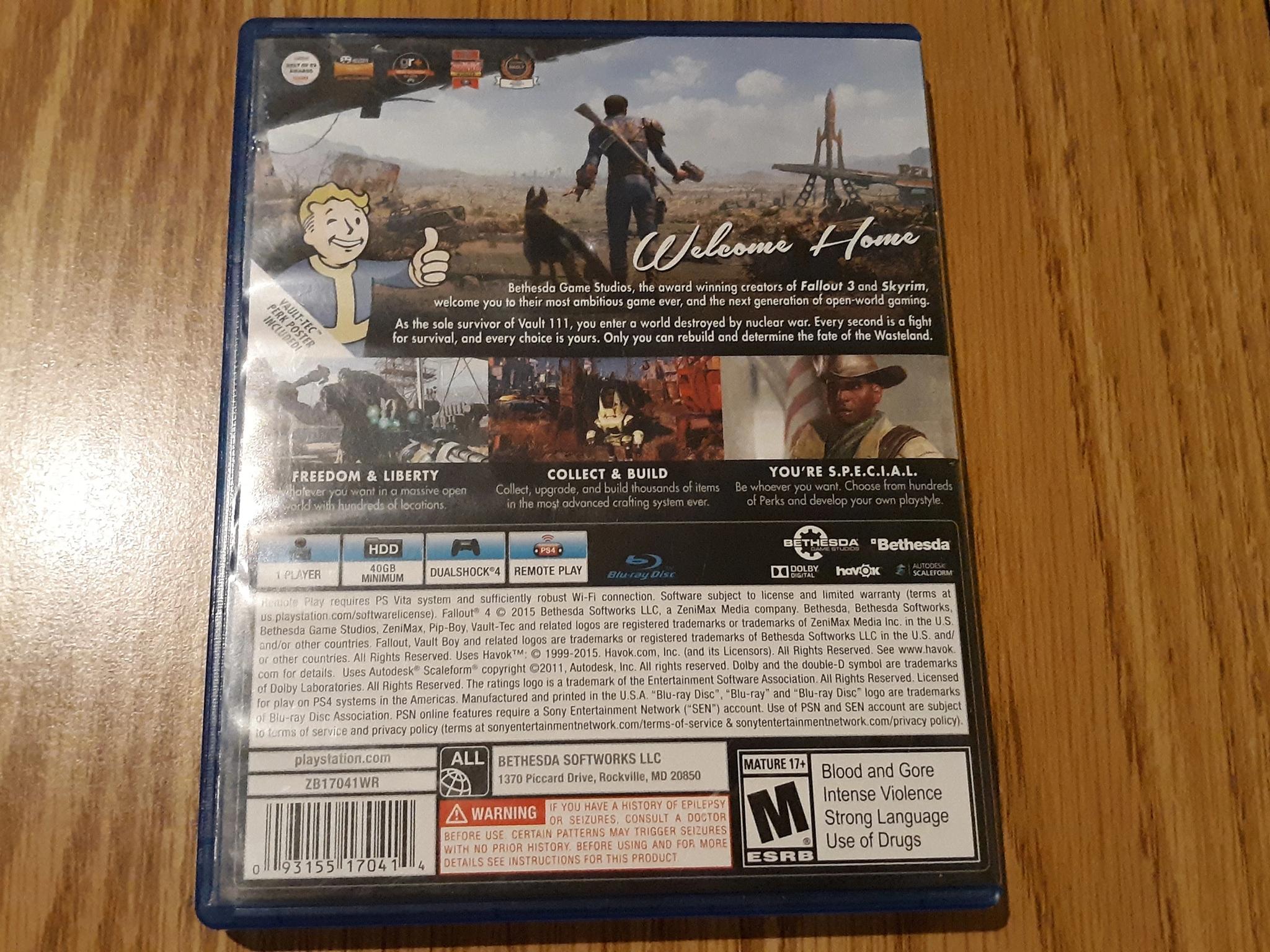 PS4 || Fallout 4