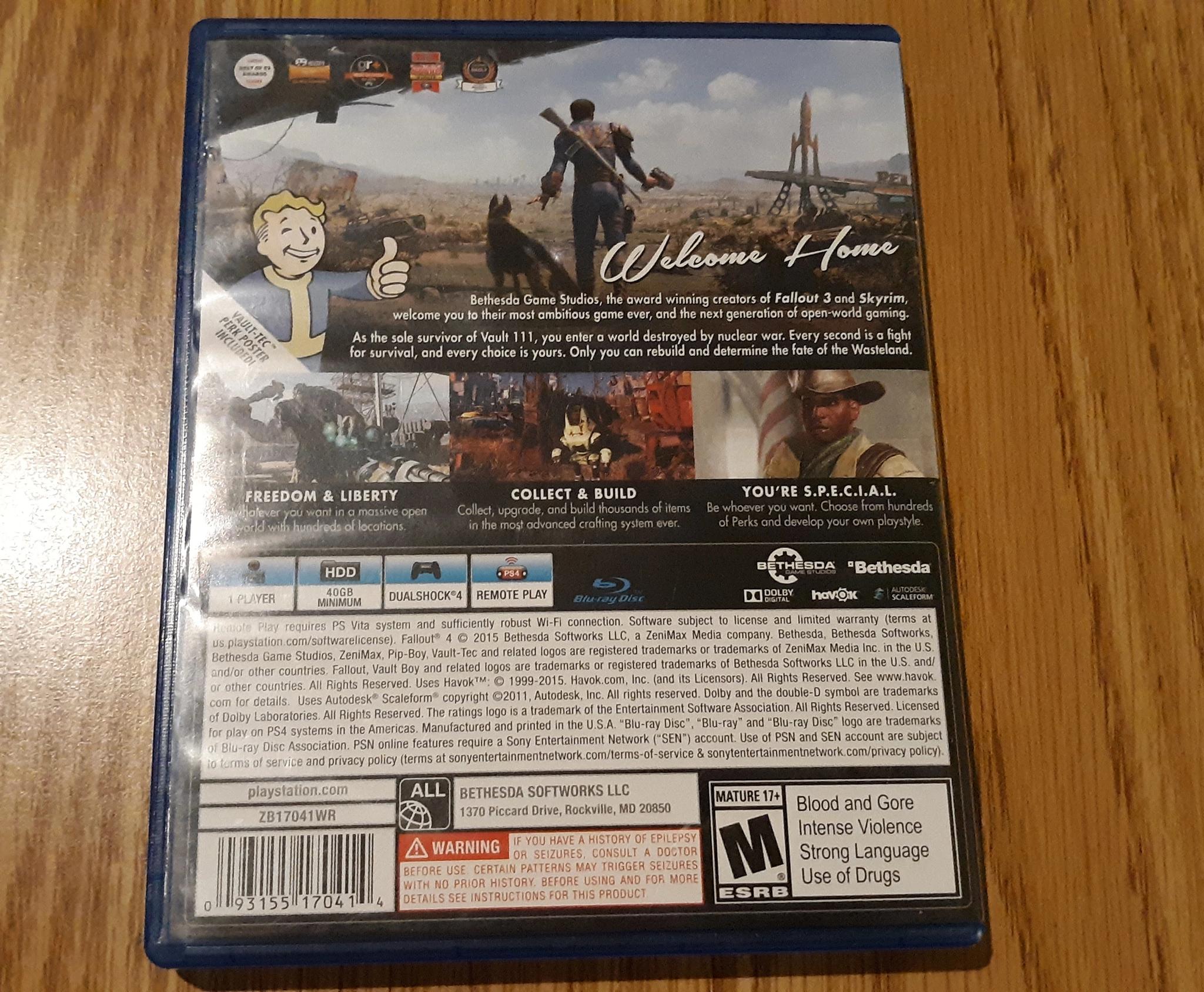 PS4 || Fallout 4