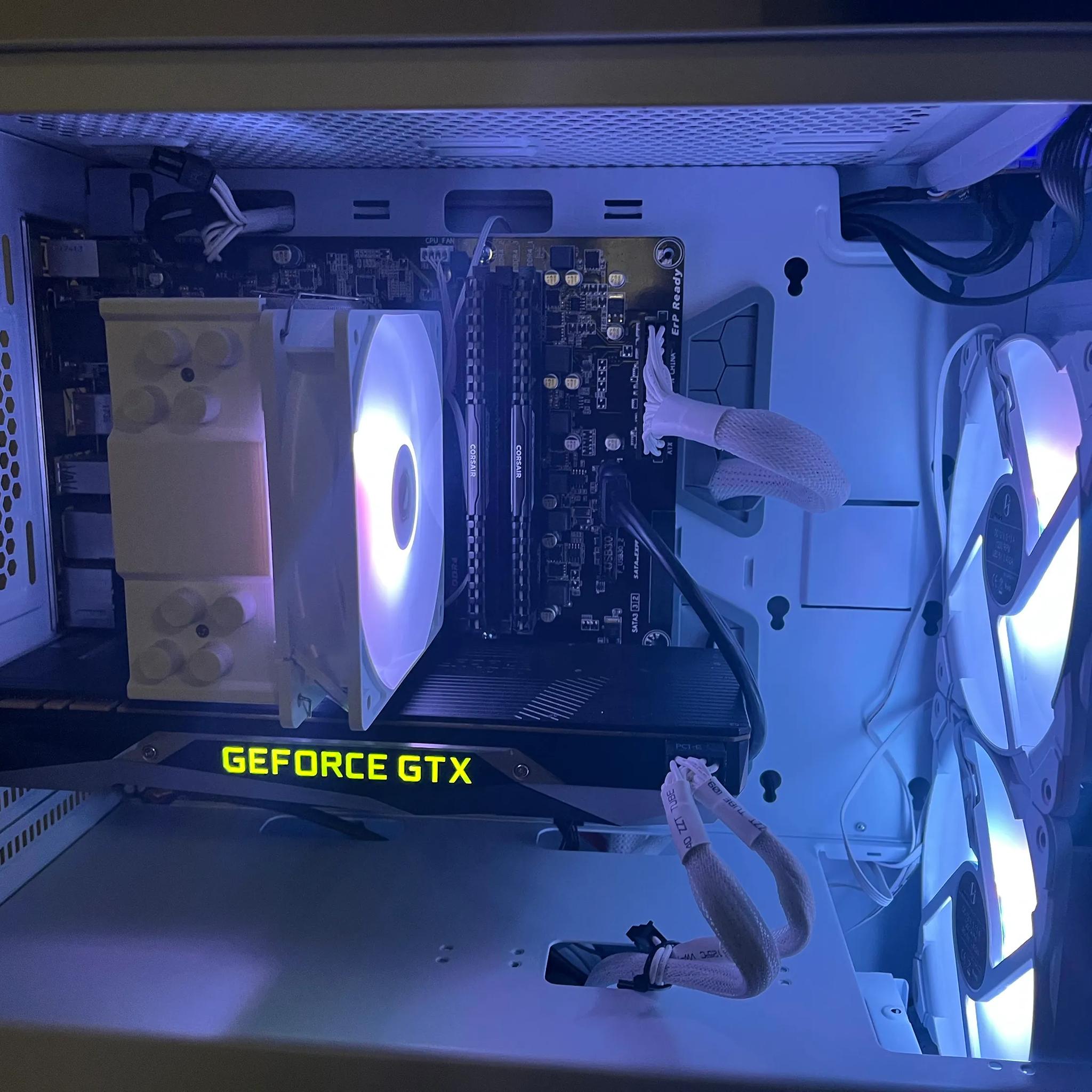 Budget RGB White Gaming PC | GTX 1070 | Intel I5 | 16gb Ram | 2TB HD + SSD | Custom ARGB