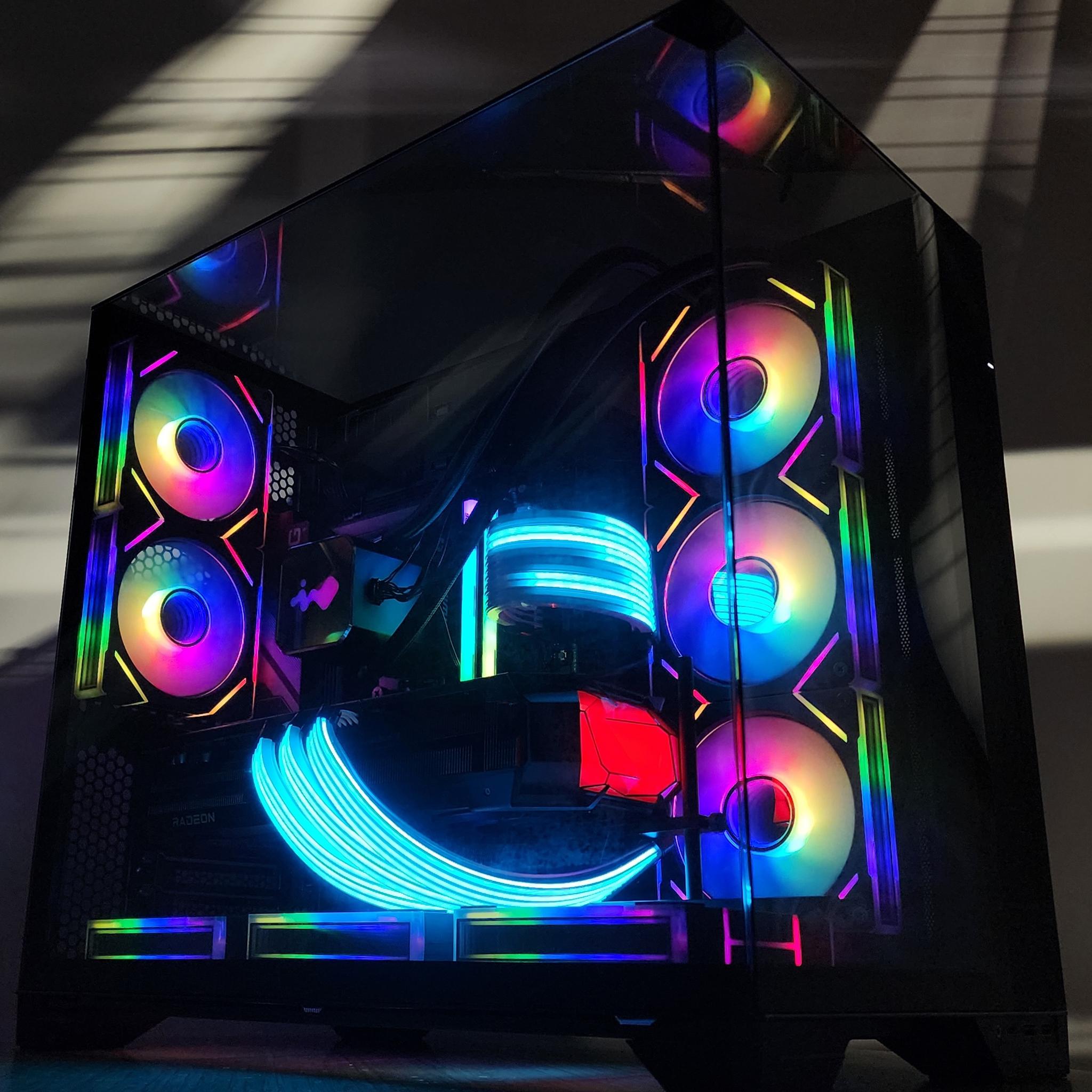 Gaming PC Ryzen 7 9700X 32GB RAM 2TB SSD RX 9070 XT 16GB Windows 11 Computer