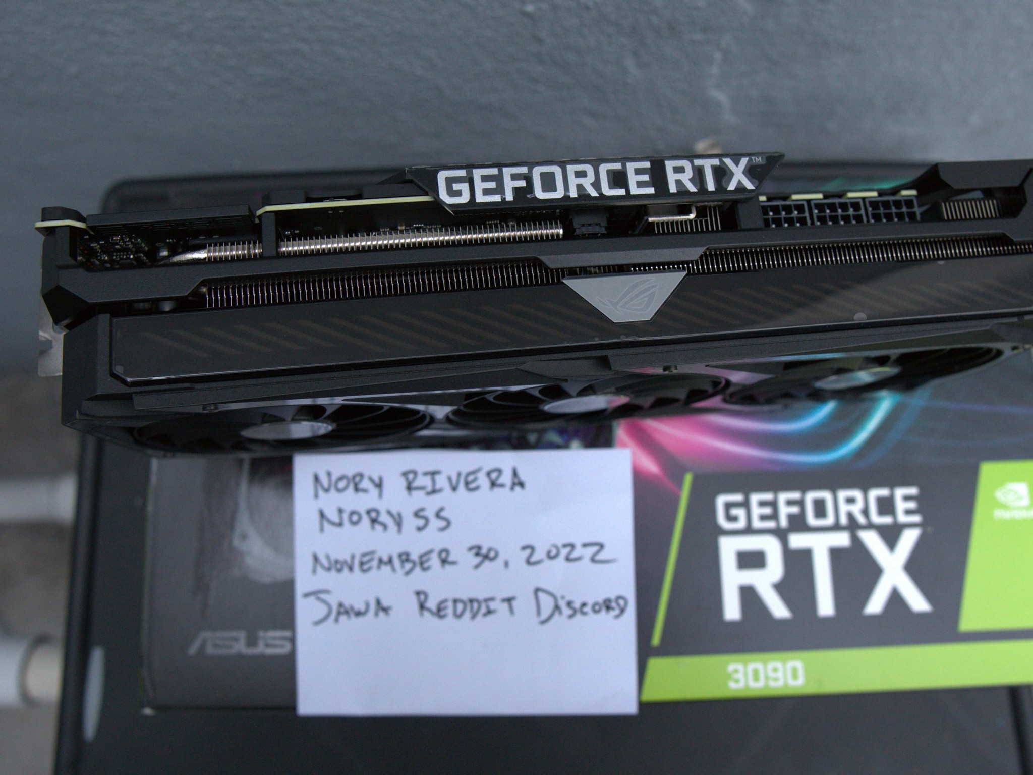 Asus Strix RTX 3090 OC NEw Open Box