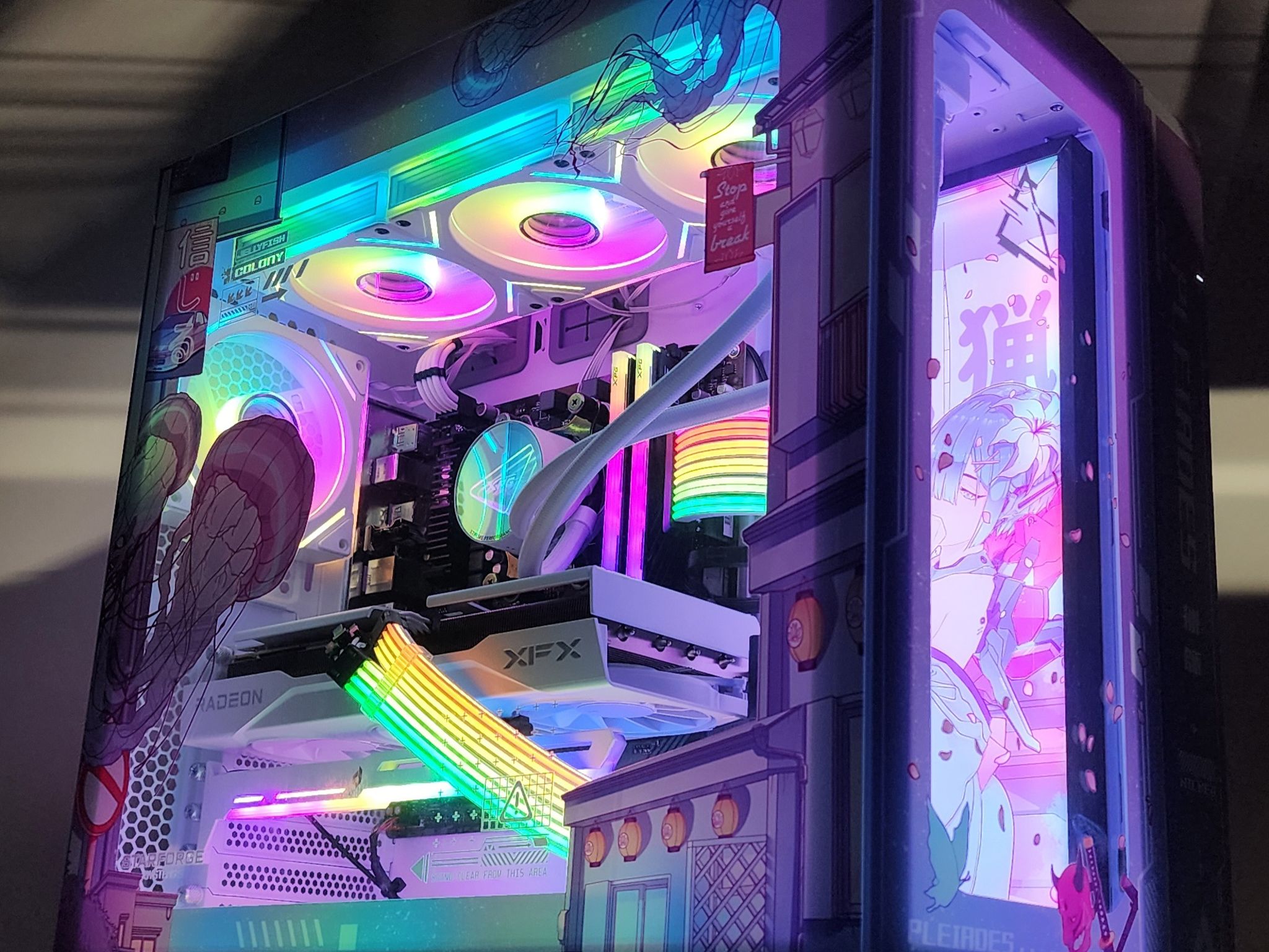 Gaming PC Ryzen 7 9700X 32GB RAM 1TB SSD RX 9060 XT 16GB Windows 11 Computer