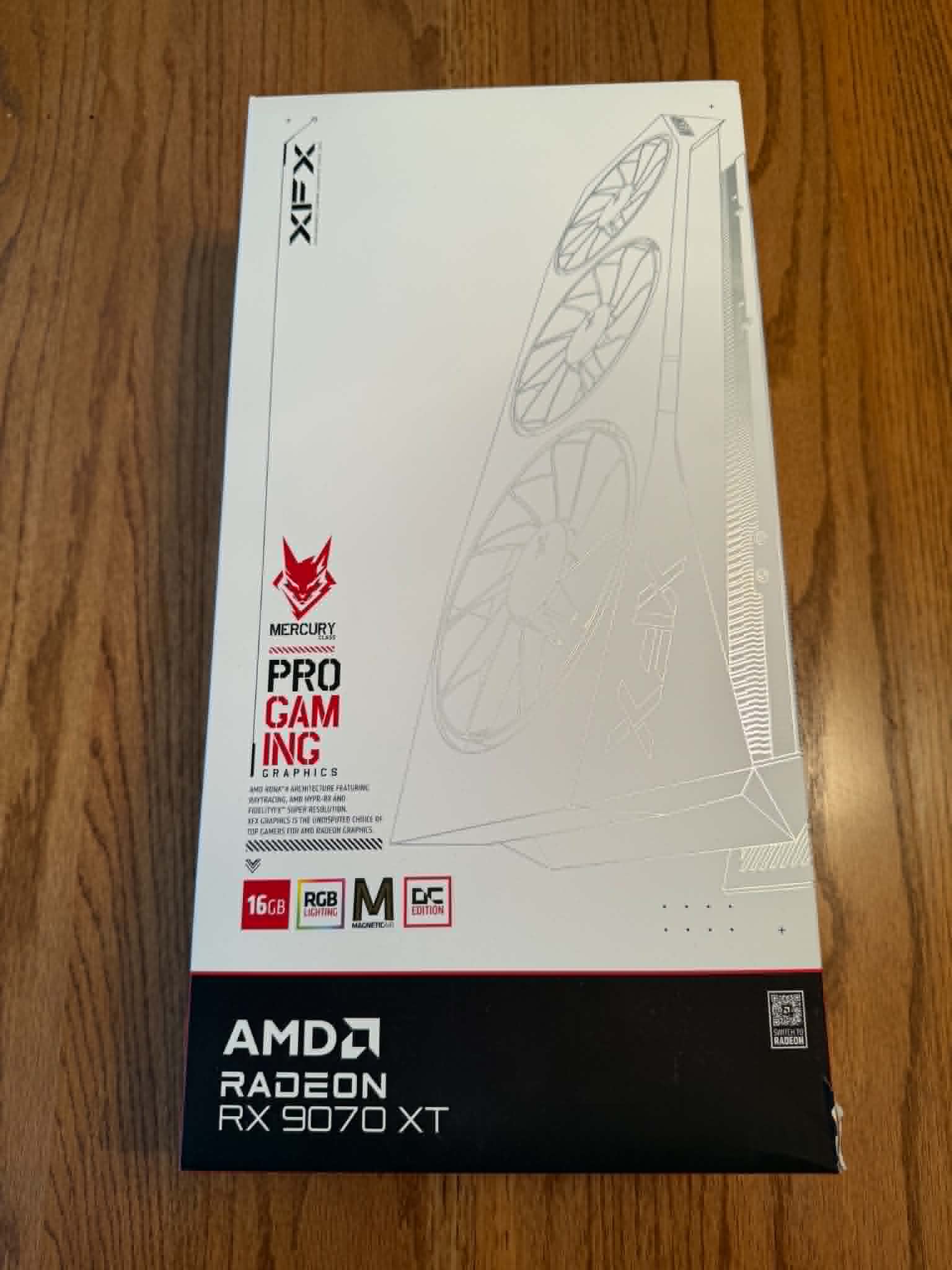 XFX RX 9070XT Magnetic White OC GPU - EXCELLENT CONDITION!