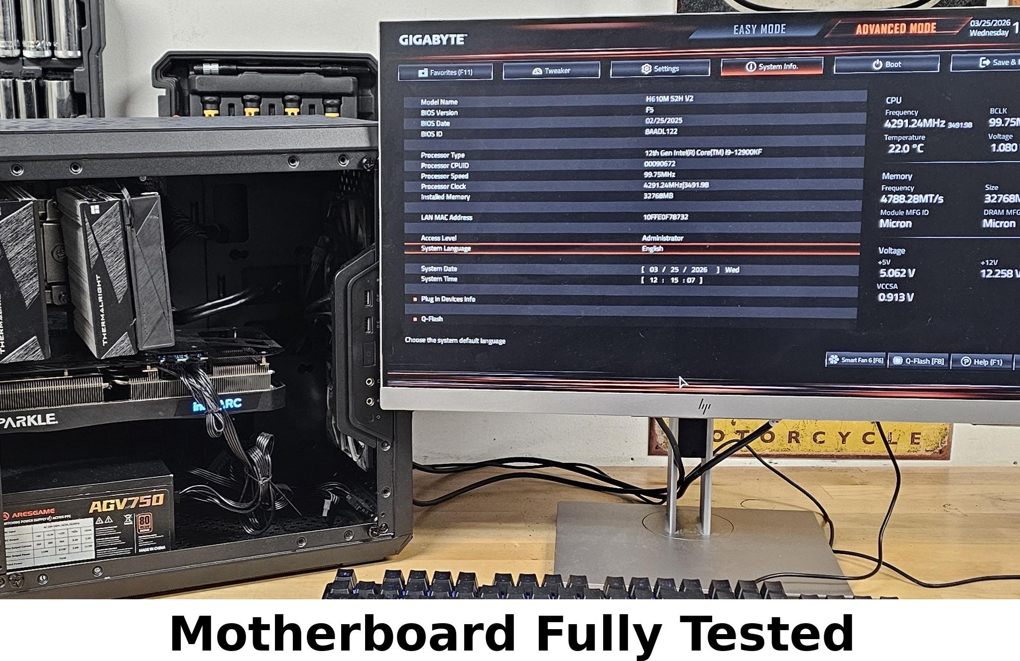 Gigabyte H610M S2H V2 LGA1700 DDR5 mATX Motherboard