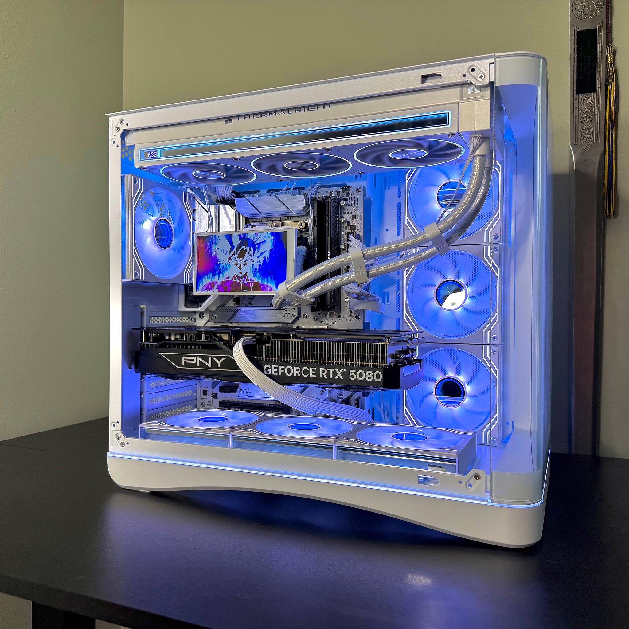 RTX 5080 | i9 14900kf | 32GB DDR5 | 2TB SSD | 5.5in LCD screen | 1000W Power Supply White Gaming PC
