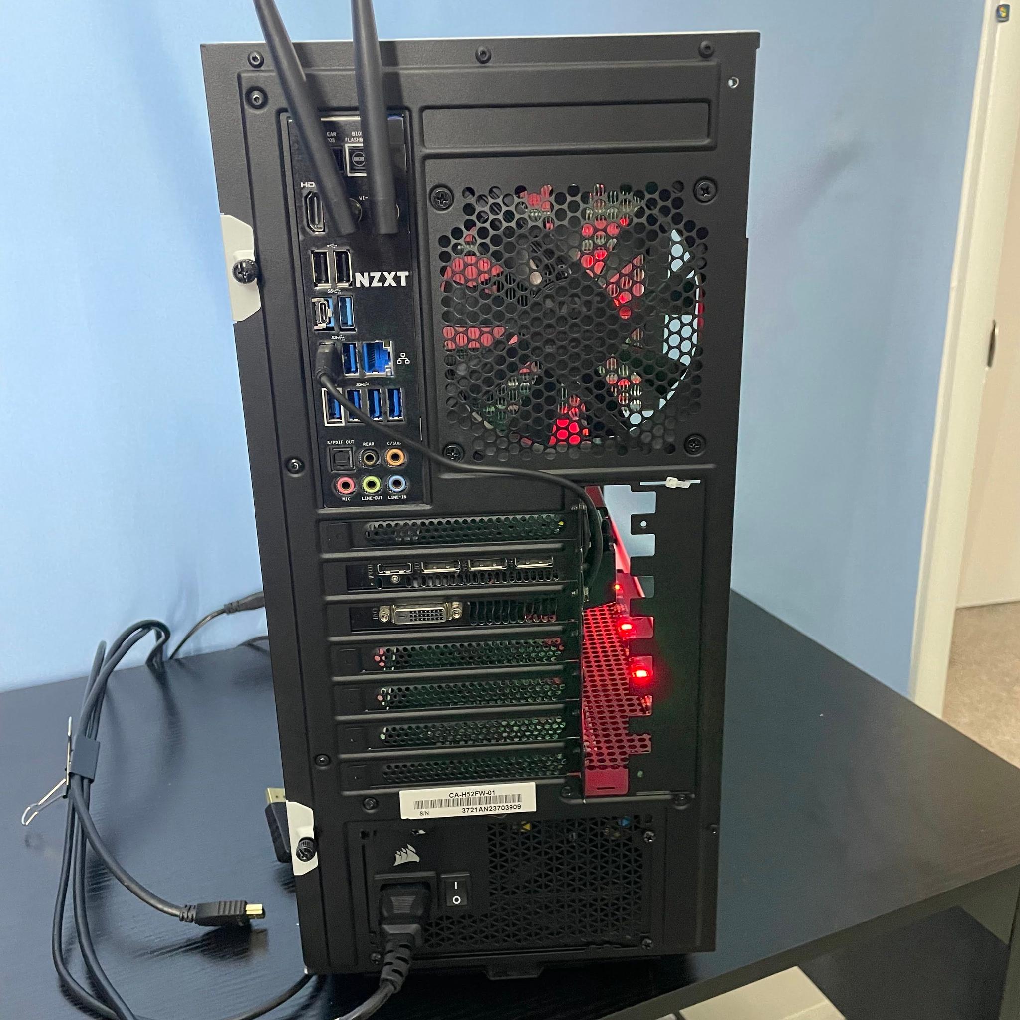 NZXT Ryzen Gaming PC | Ryzen 5 / 570 / 16GB / 1TB  SSD, Win 11 Pro + Wi-Fi