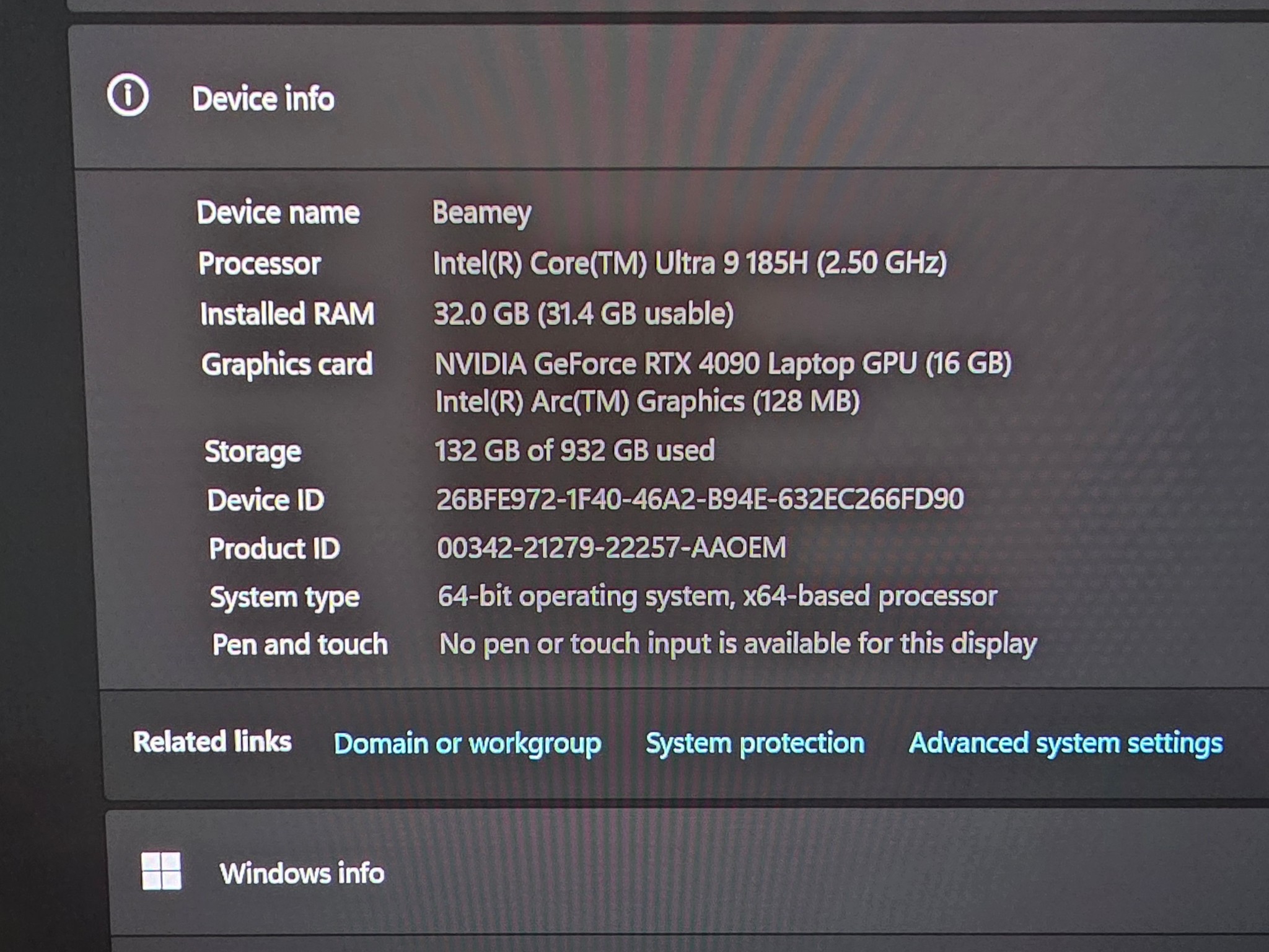 Rog Zephyrus g16 Intel ultra 9/ 32gb ram/ rtx4090